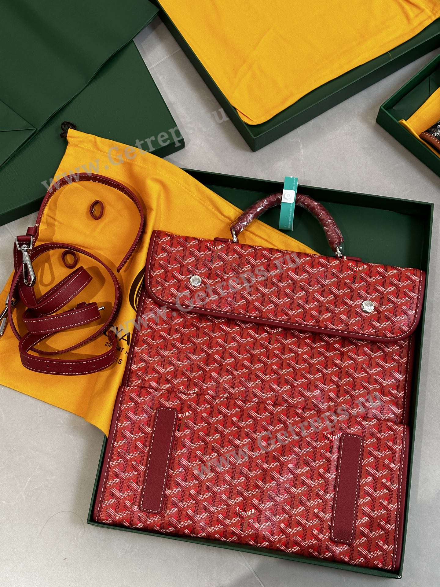 Goyard Saint Leger Backpack Red