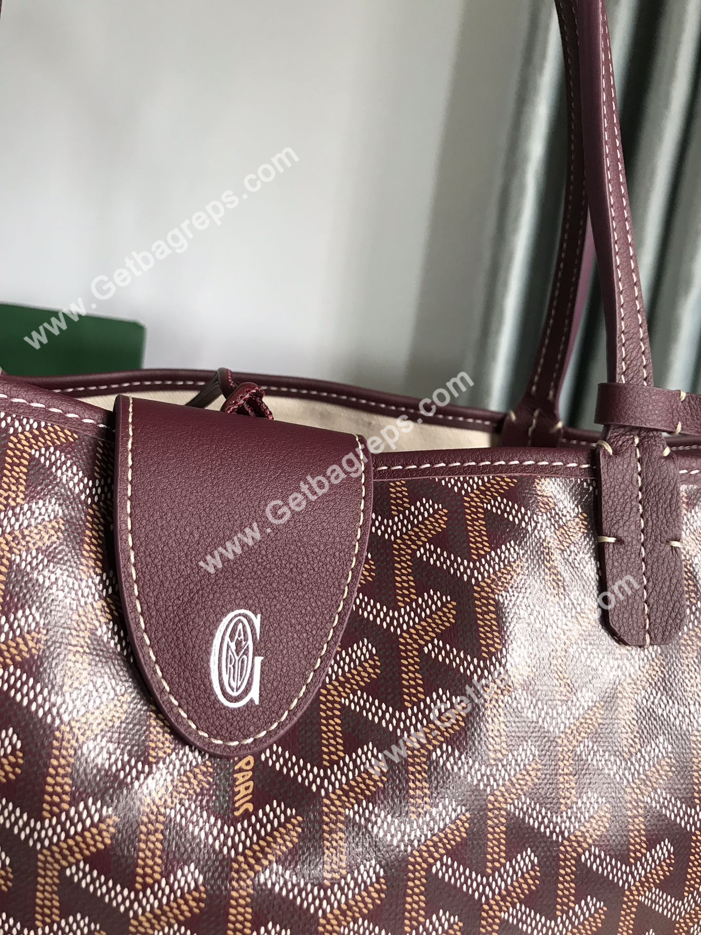 Goyard Saint Louis GM Bag Burgundy