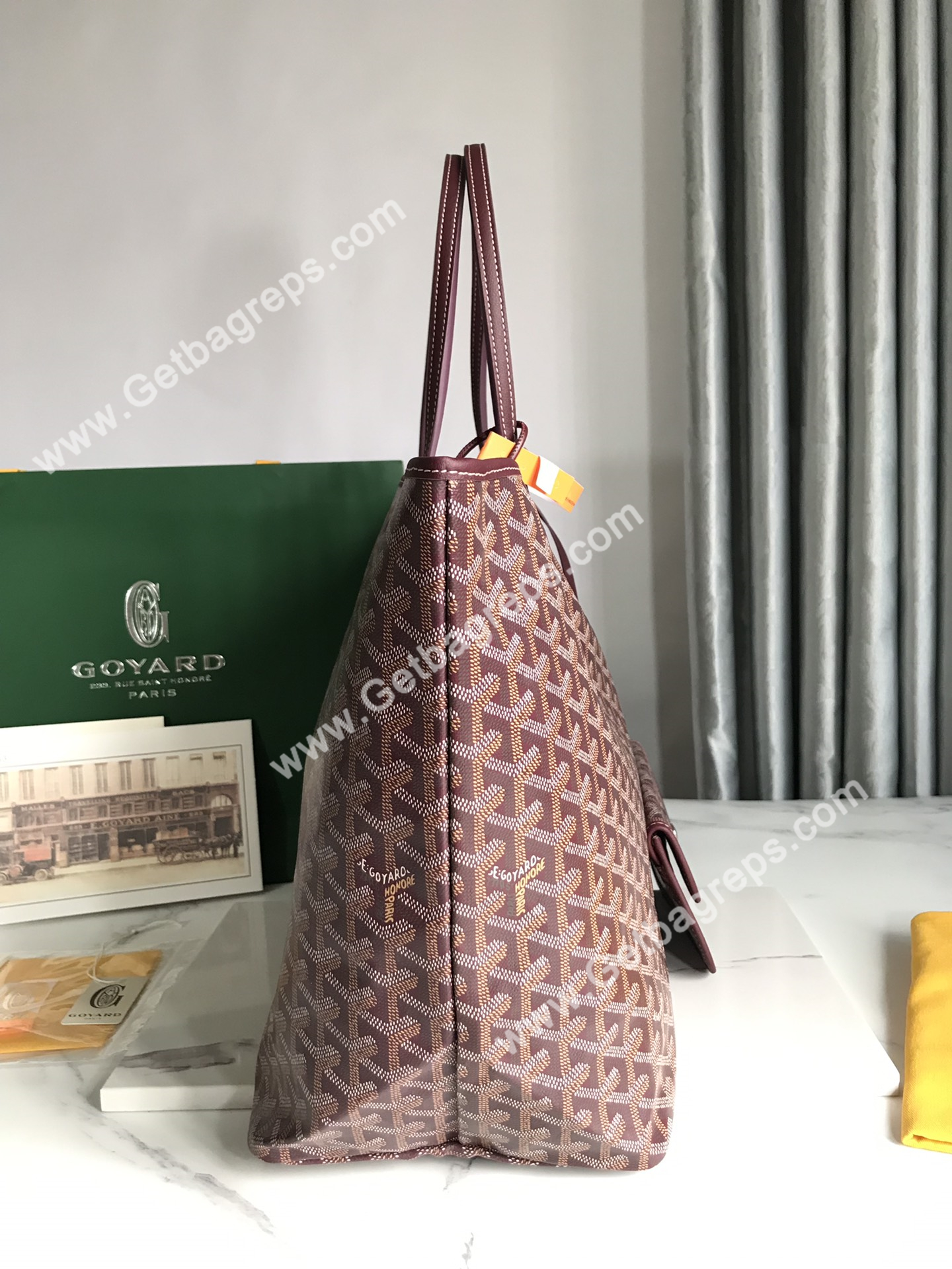 Goyard Saint Louis GM Bag Burgundy