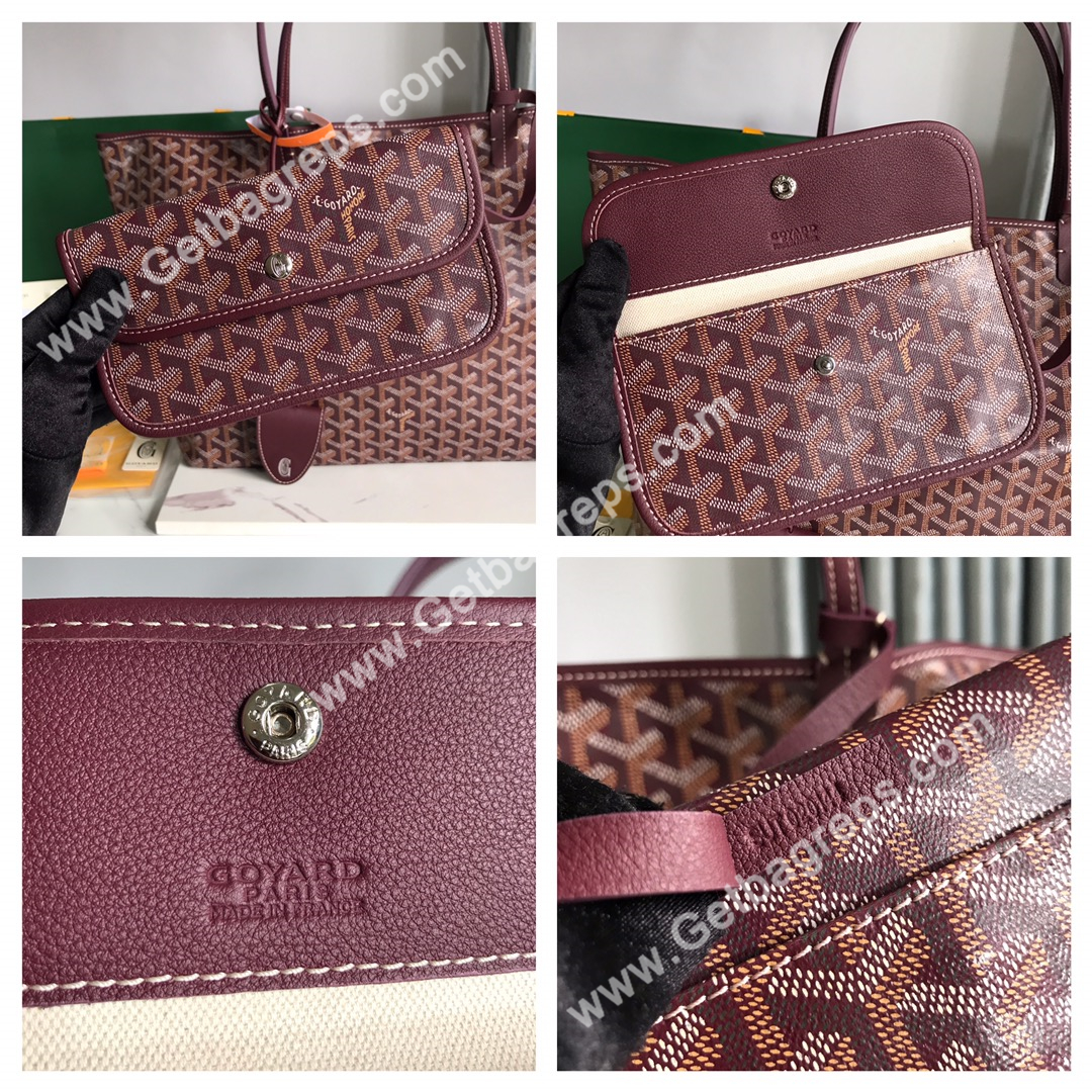 Goyard Saint Louis GM Bag Burgundy