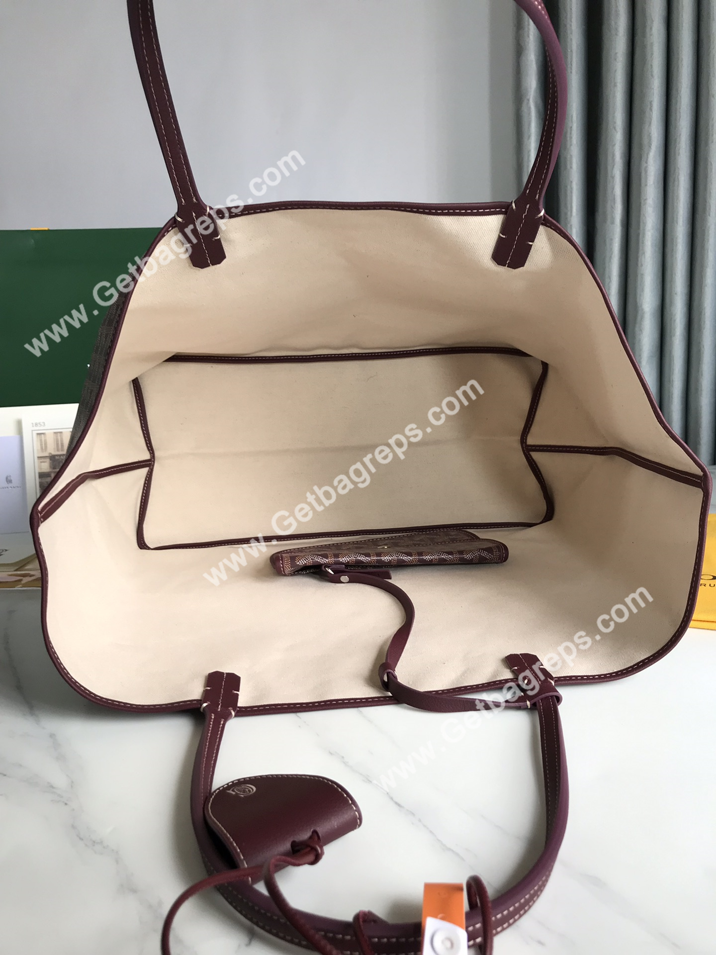 Goyard Saint Louis GM Bag Burgundy