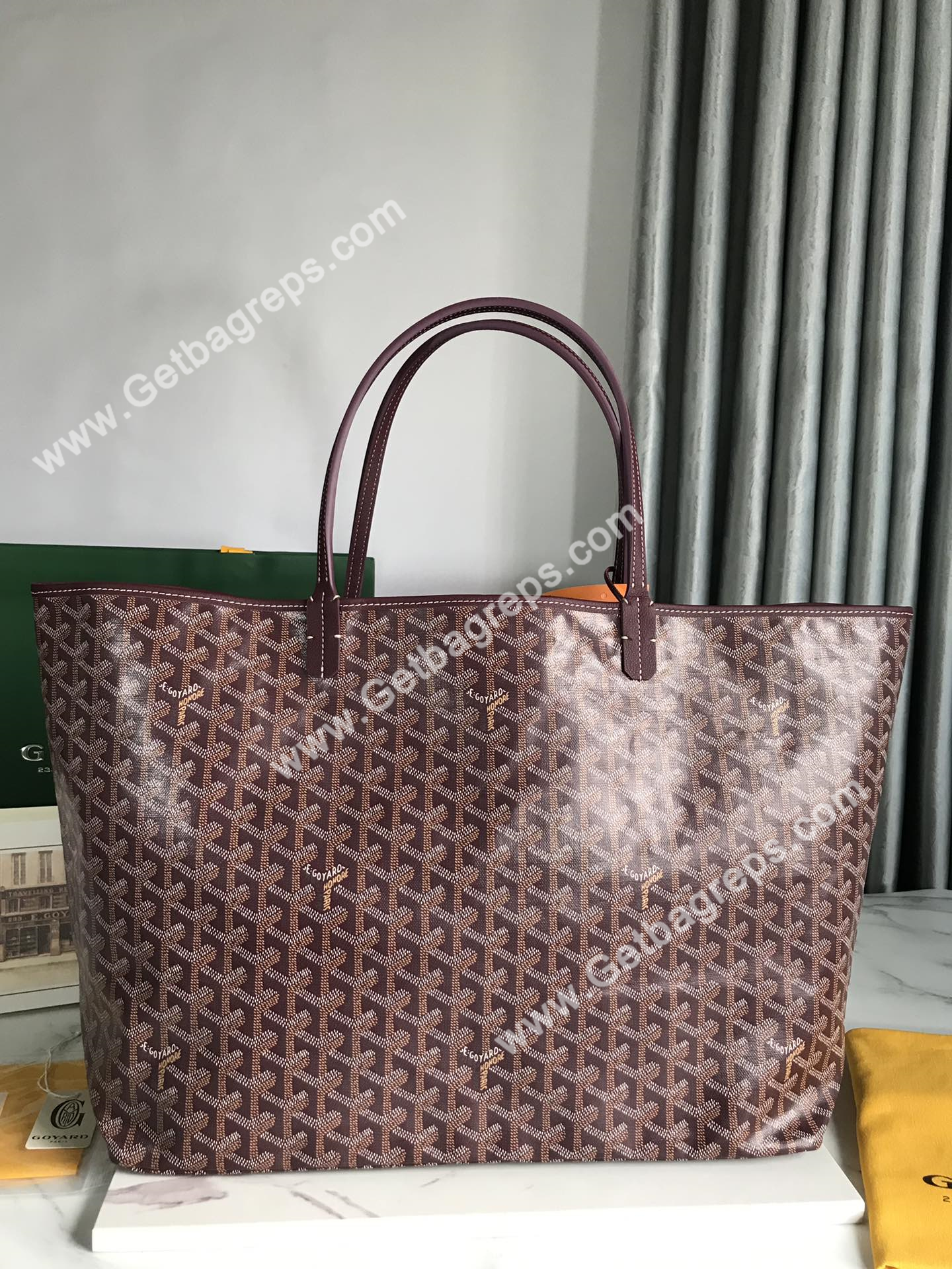 Goyard Saint Louis GM Bag Burgundy