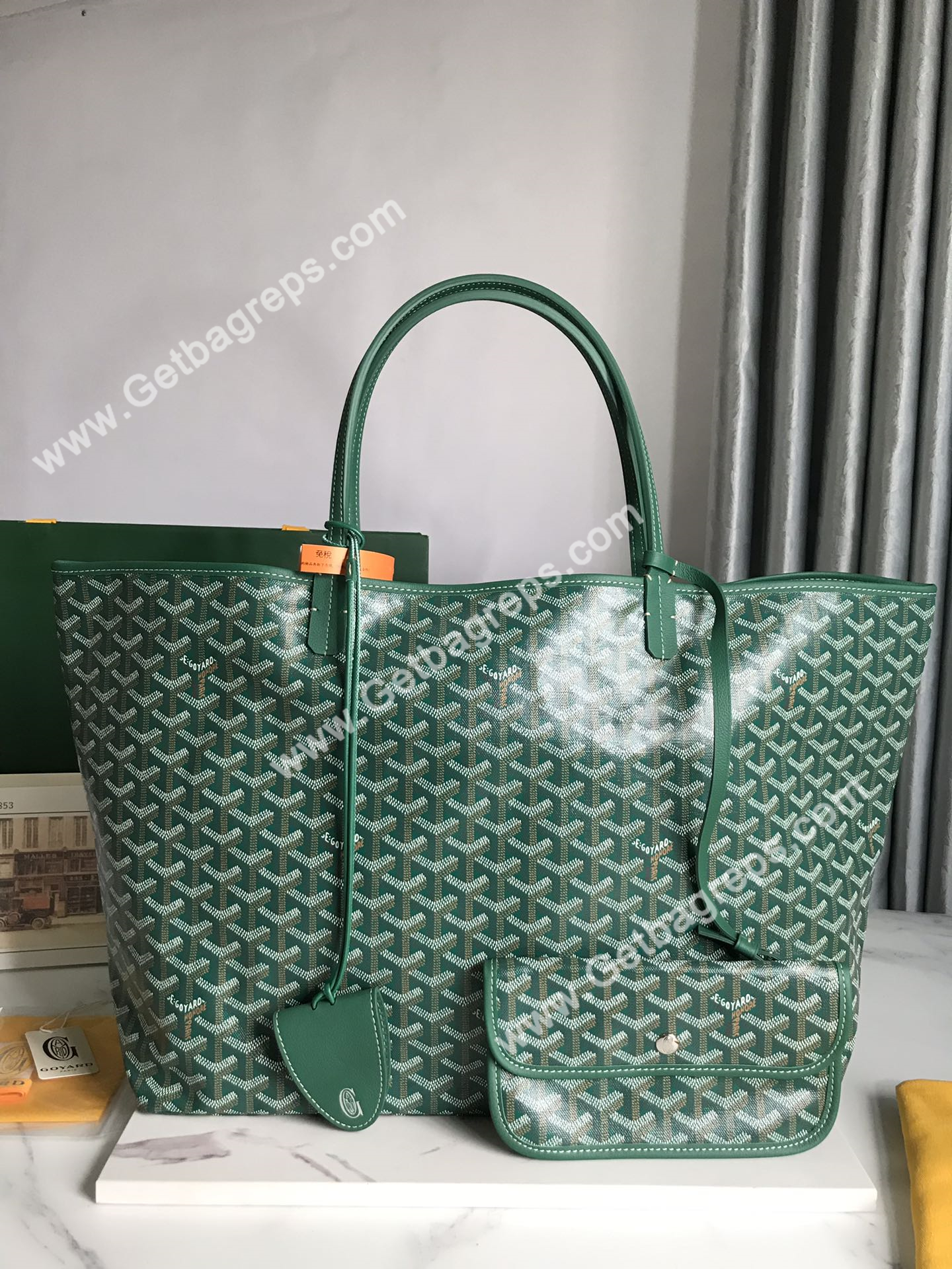 Goyard Saint Louis GM Bag Green