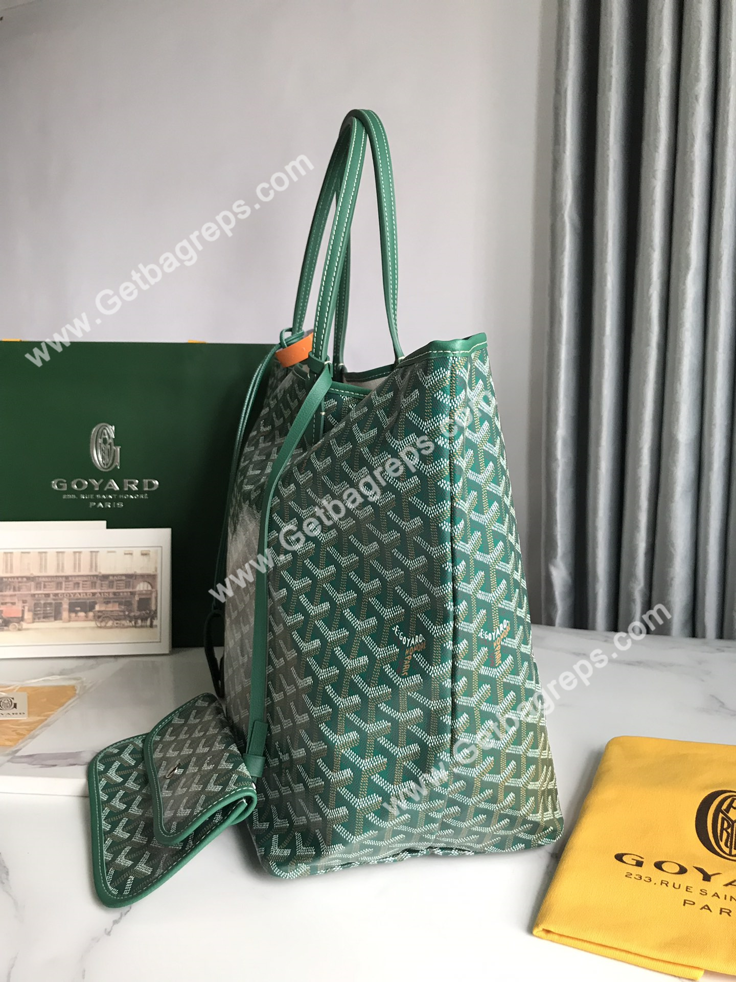 Goyard Saint Louis GM Bag Green