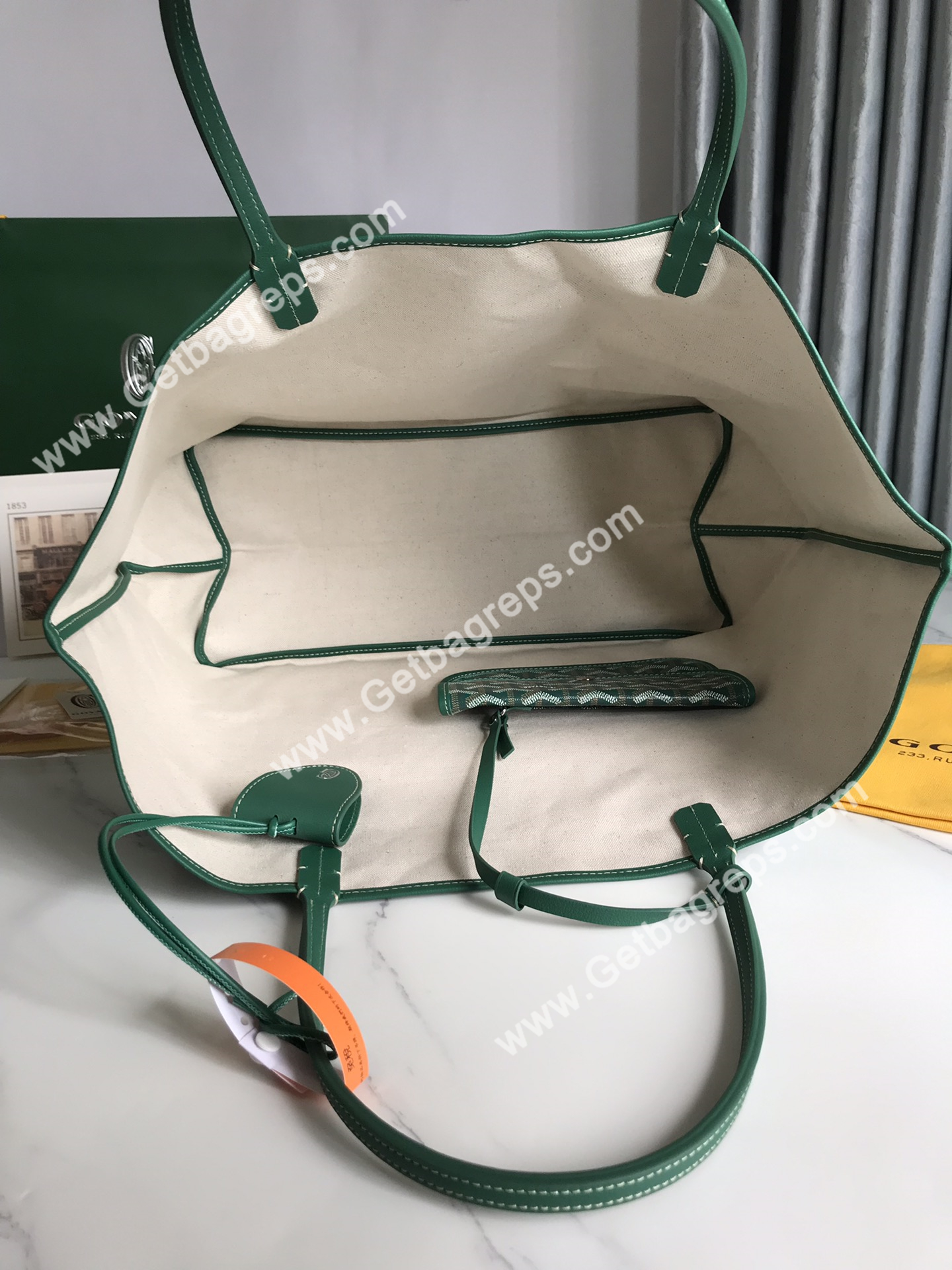 Goyard Saint Louis GM Bag Green