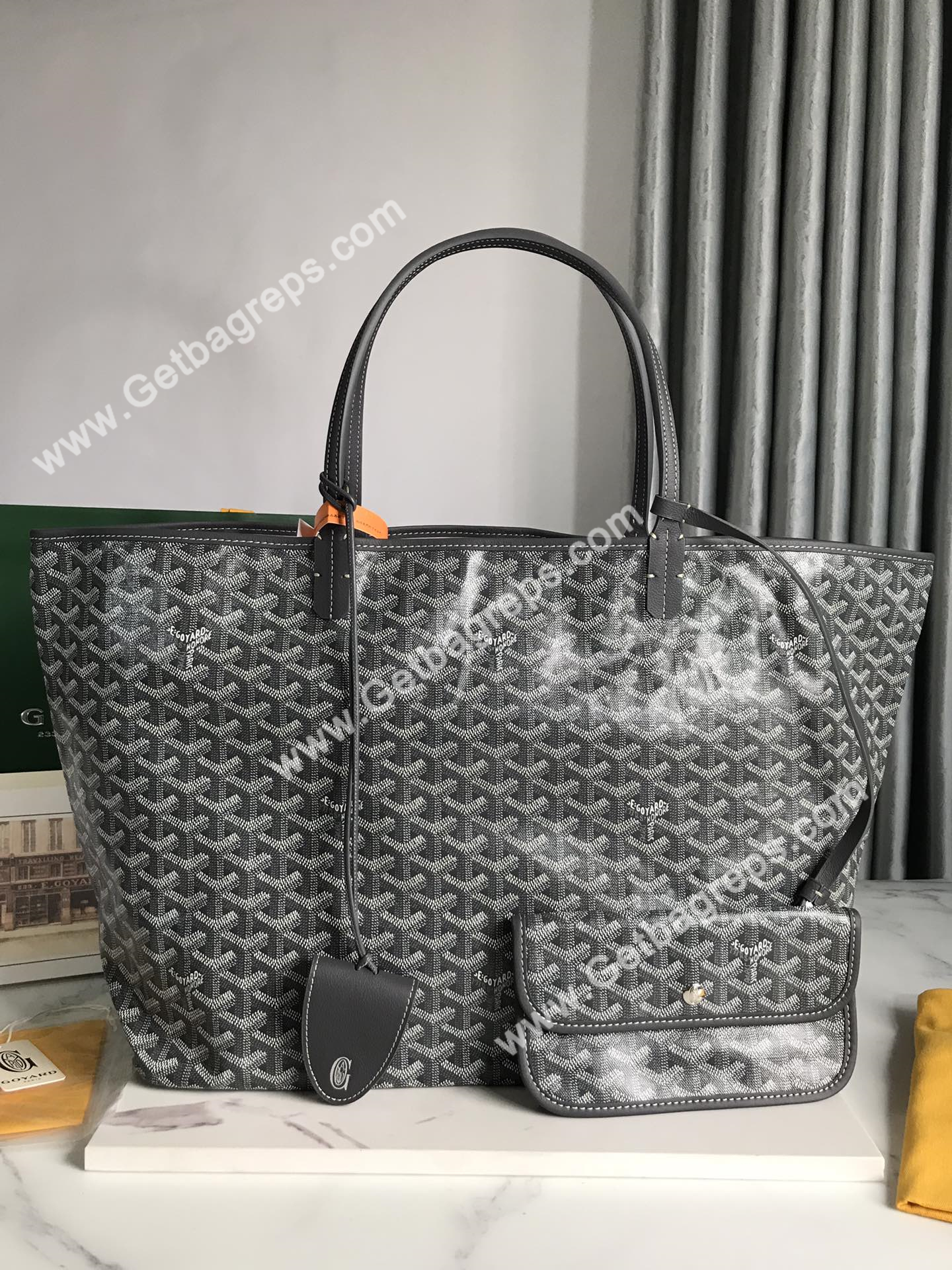 Goyard Saint Louis GM Bag Grey