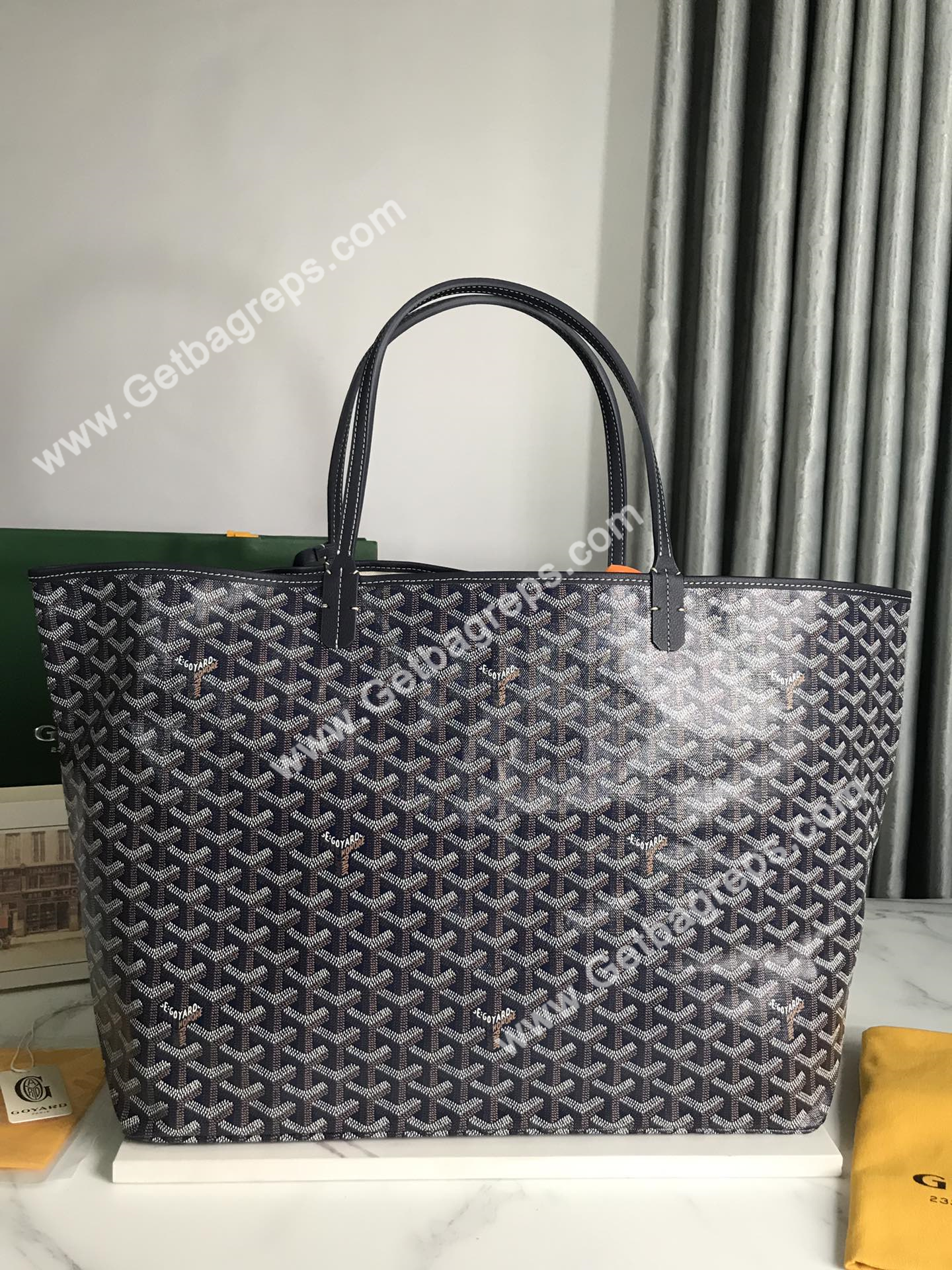 Goyard Saint Louis GM Bag Navy Blue