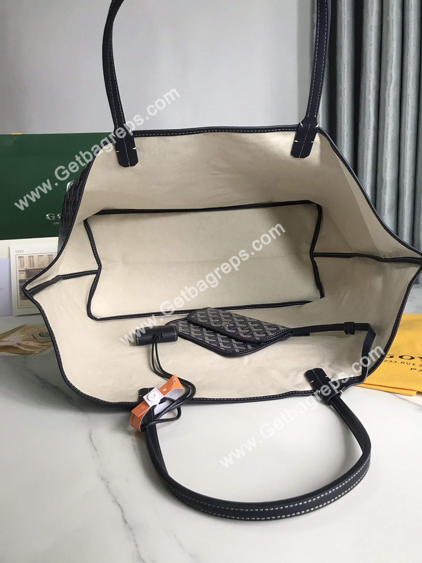 Goyard Saint Louis GM Bag Navy Blue
