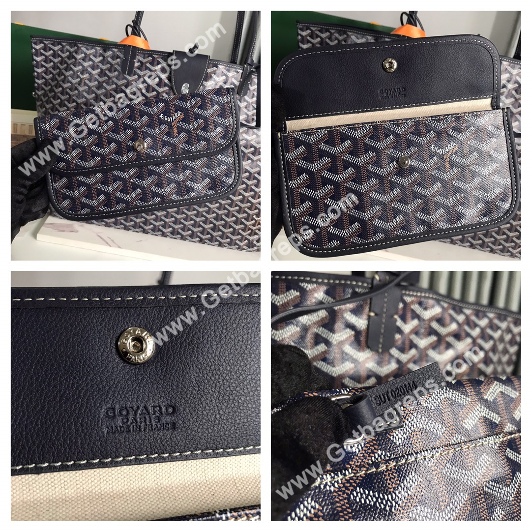Goyard Saint Louis GM Bag Navy Blue