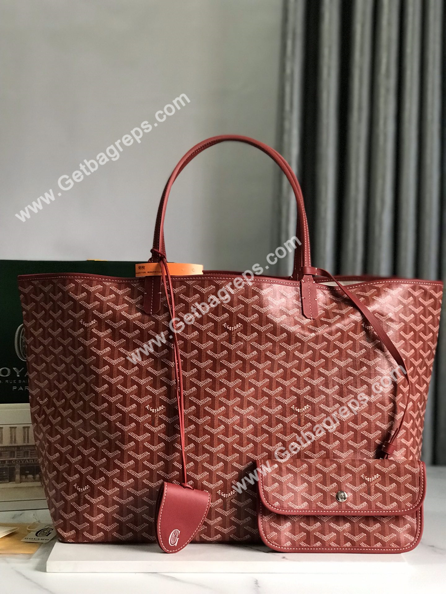 Goyard Saint Louis GM Bag Red