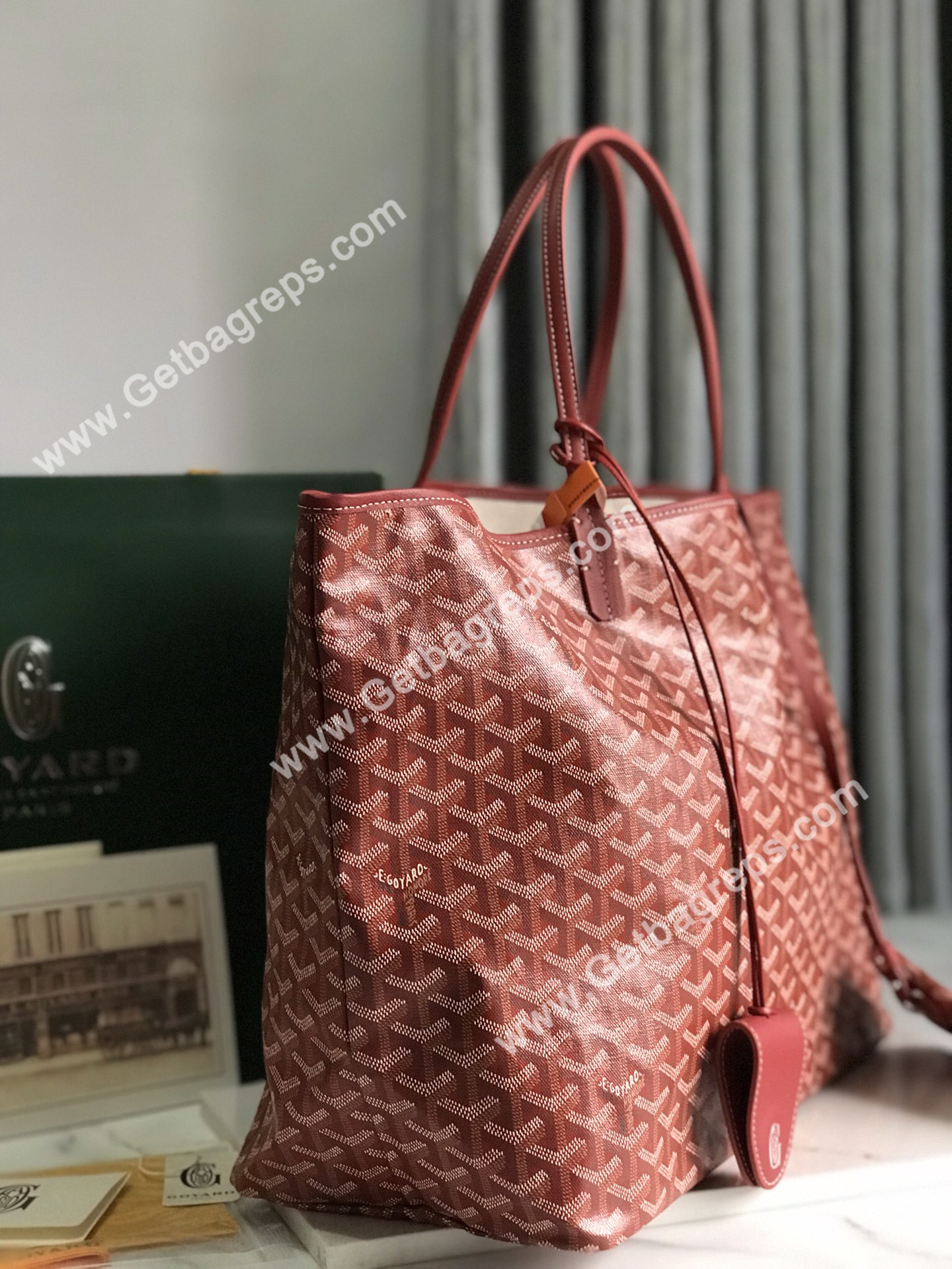 Goyard Saint Louis GM Bag Red