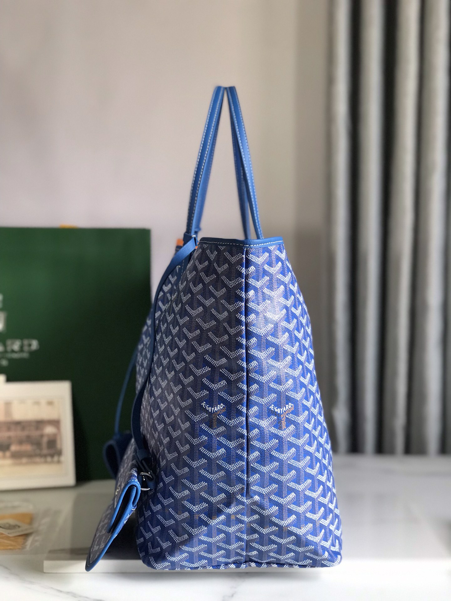 Goyard Saint Louis GM Bag Sky Blue