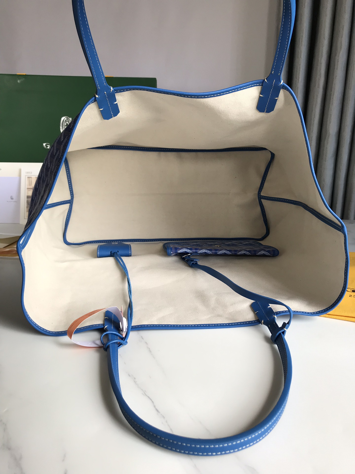 Goyard Saint Louis GM Bag Sky Blue