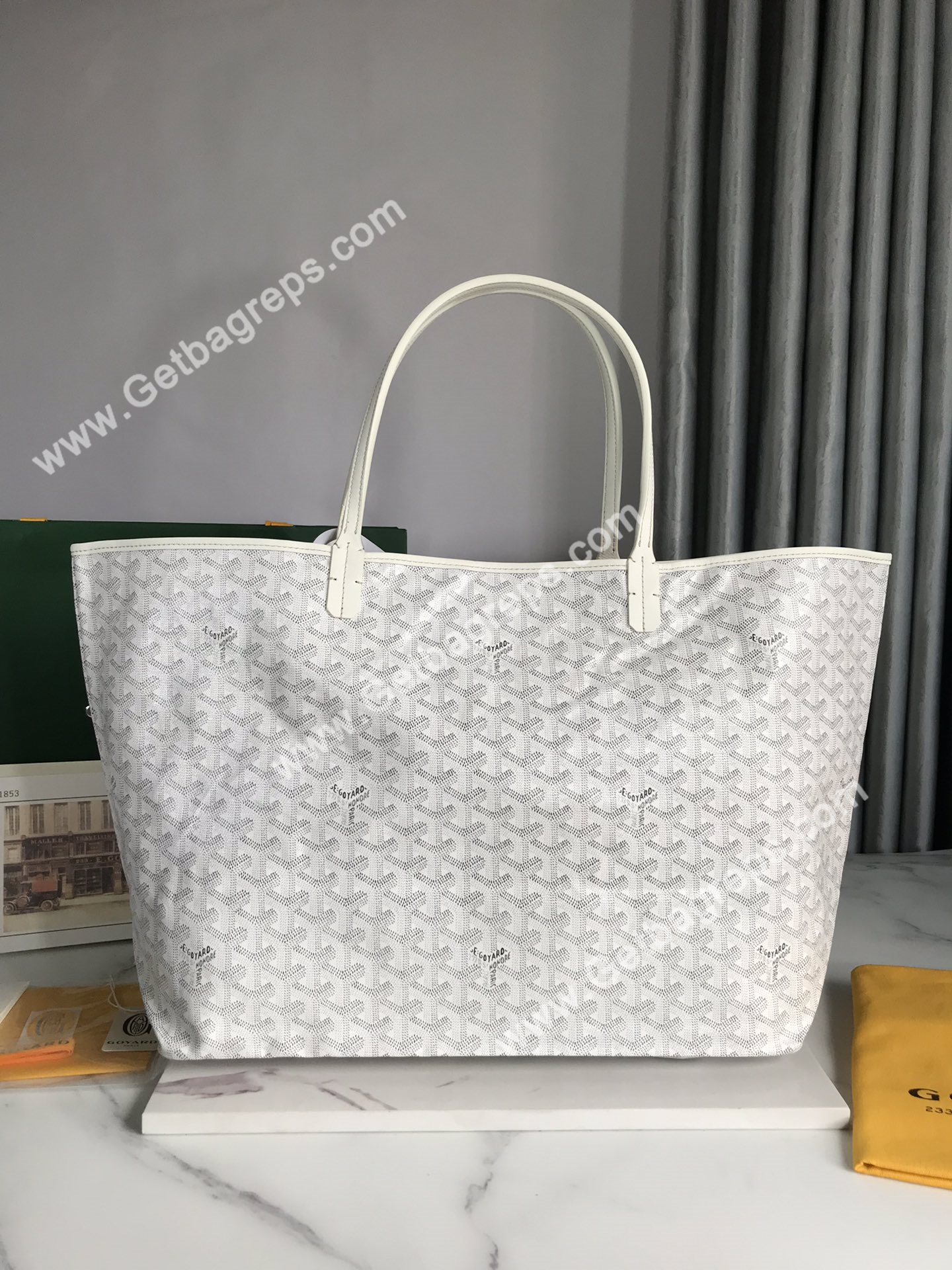 Goyard Saint Louis GM Bag White