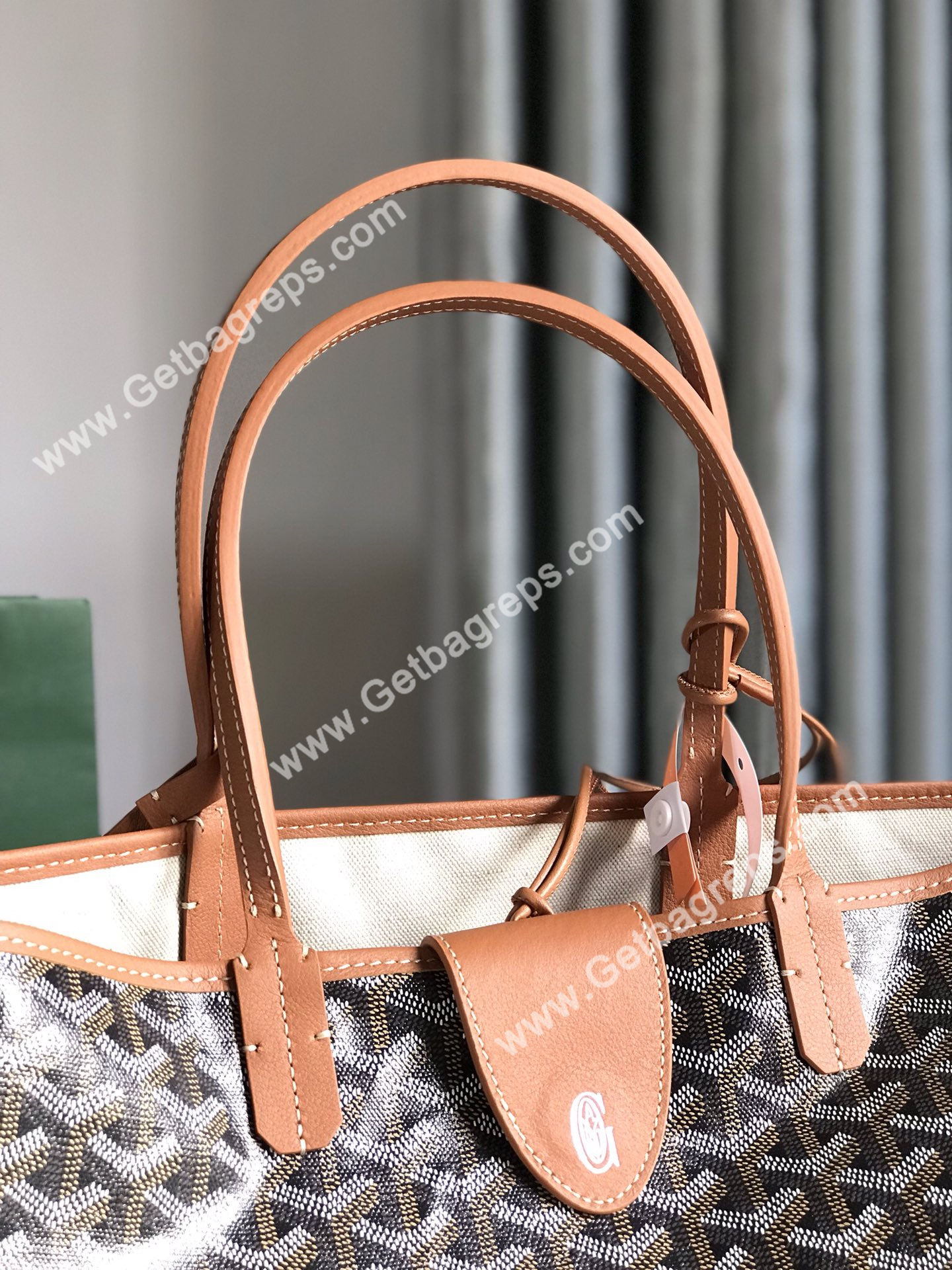 Goyard Saint Louis PM Bag Black and Tan