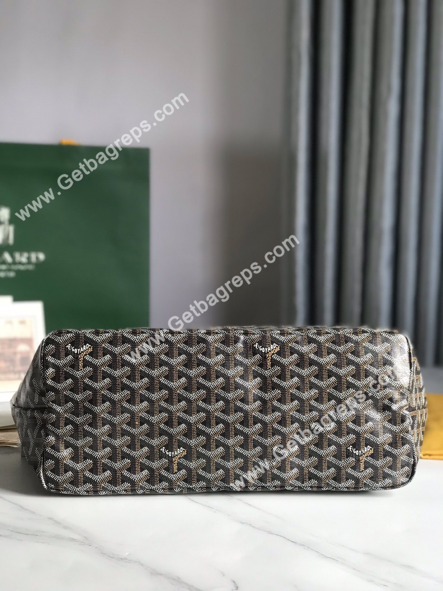 Goyard Saint Louis PM Bag Black and Tan