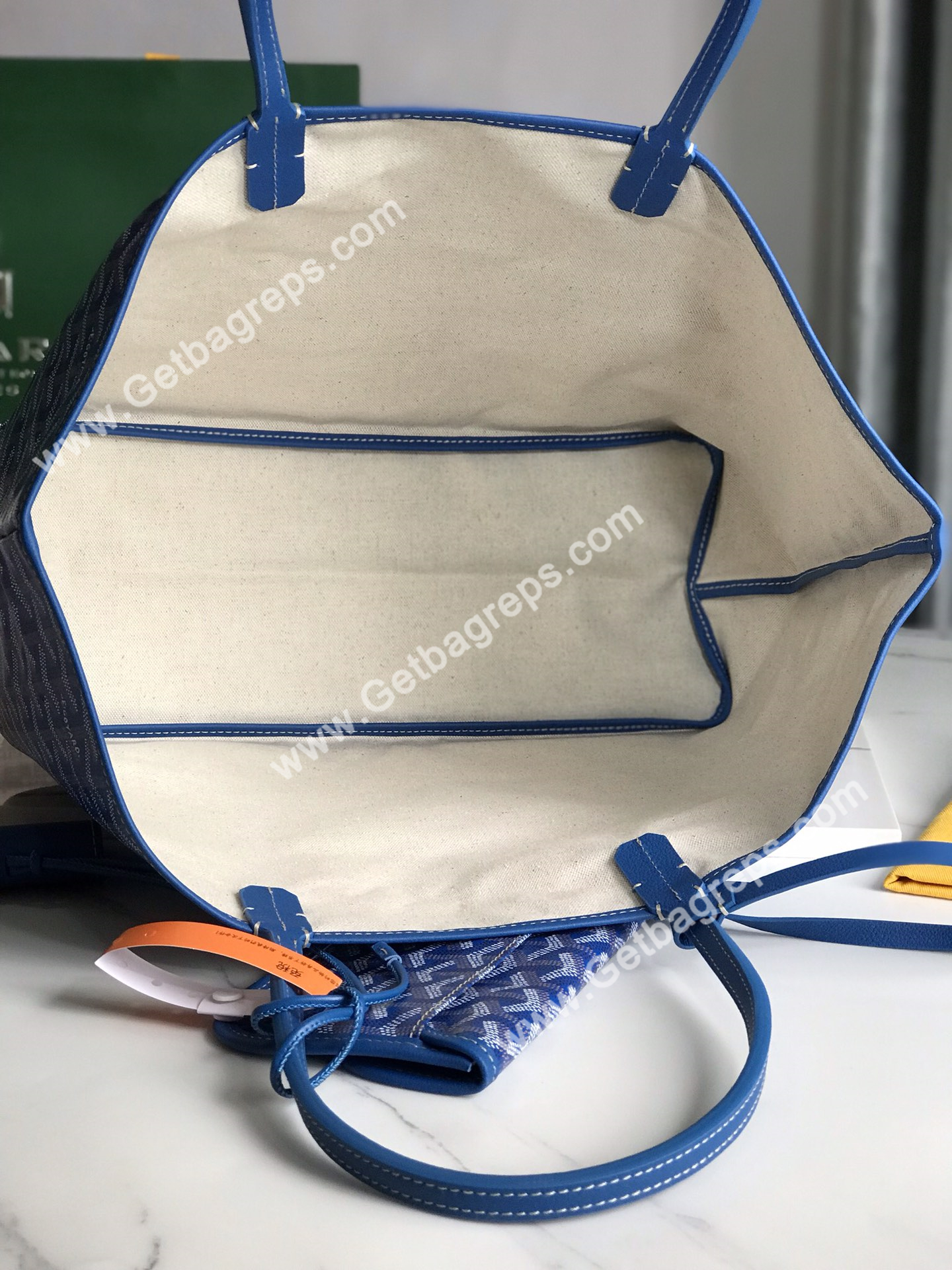 Goyard Saint Louis PM Bag Sky Blue