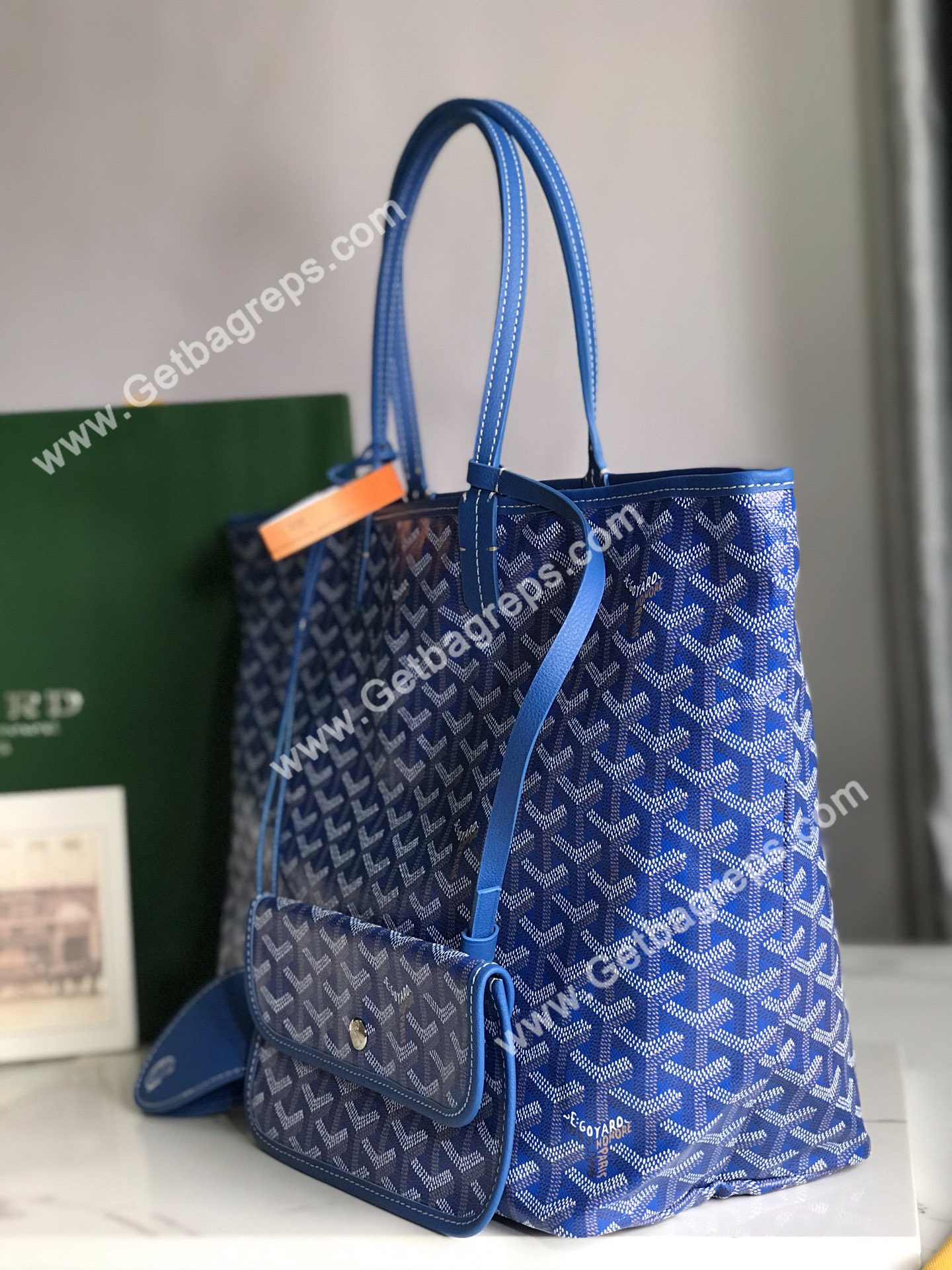 Goyard Saint Louis PM Bag Sky Blue
