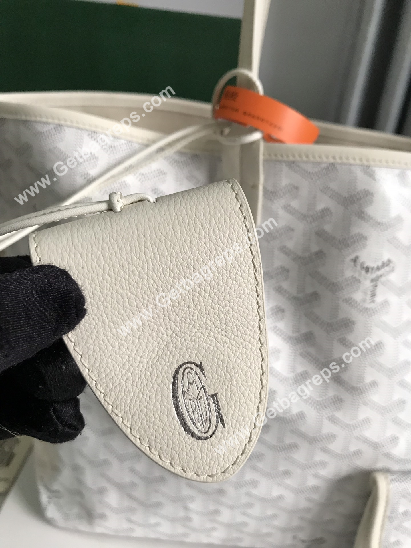 Goyard Saint Louis PM Bag White