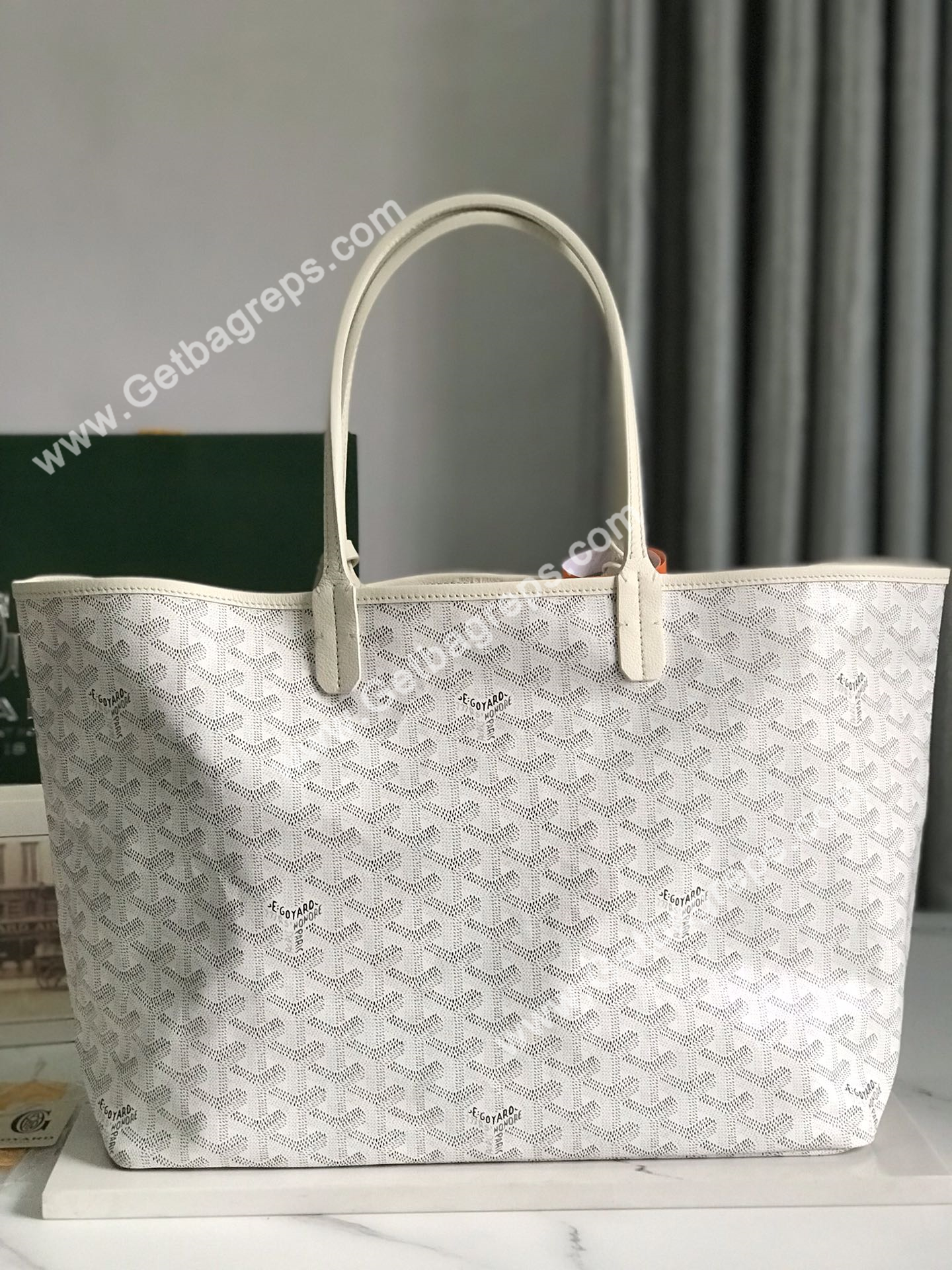 Goyard Saint Louis PM Bag White