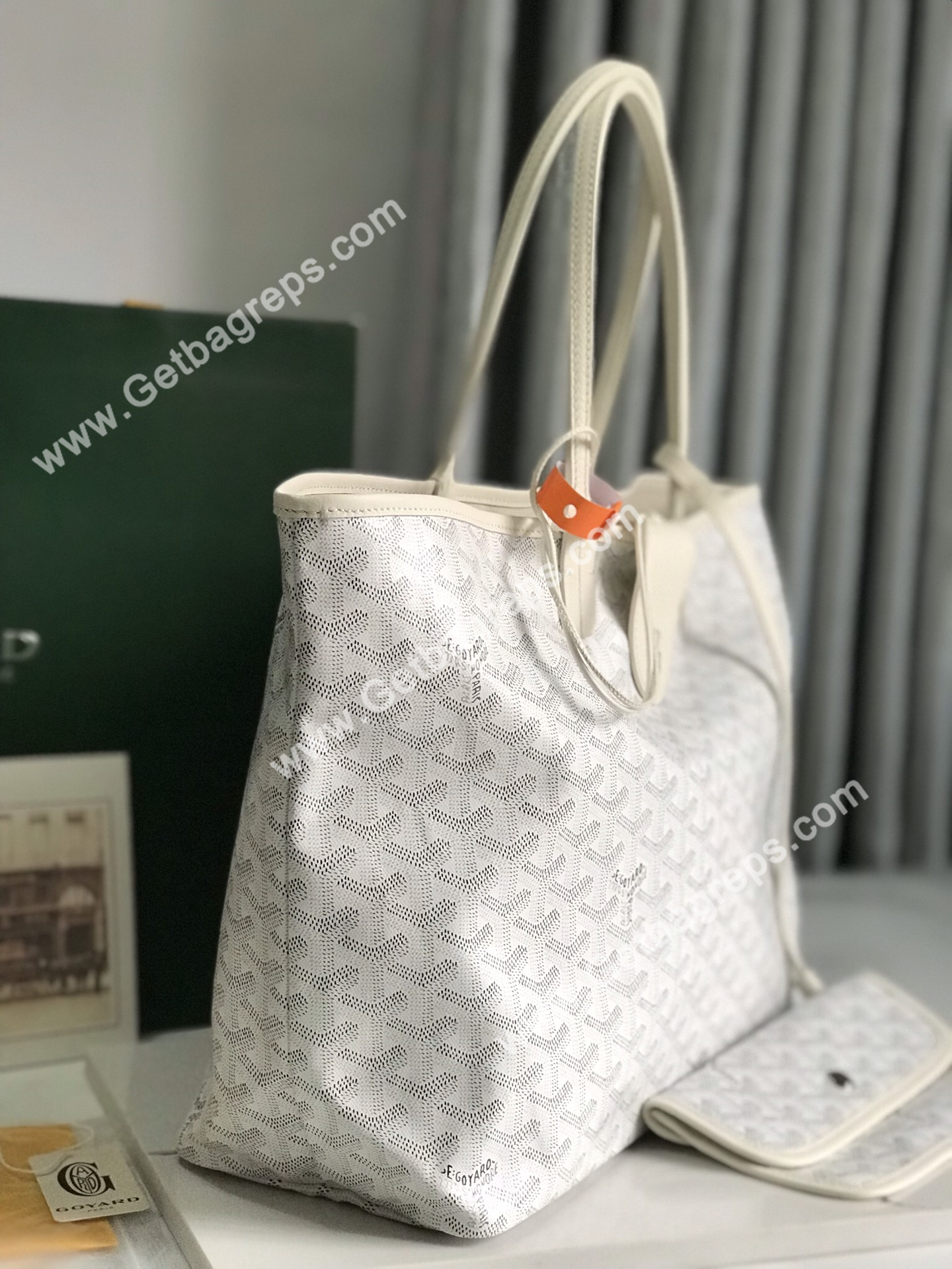 Goyard Saint Louis PM Bag White