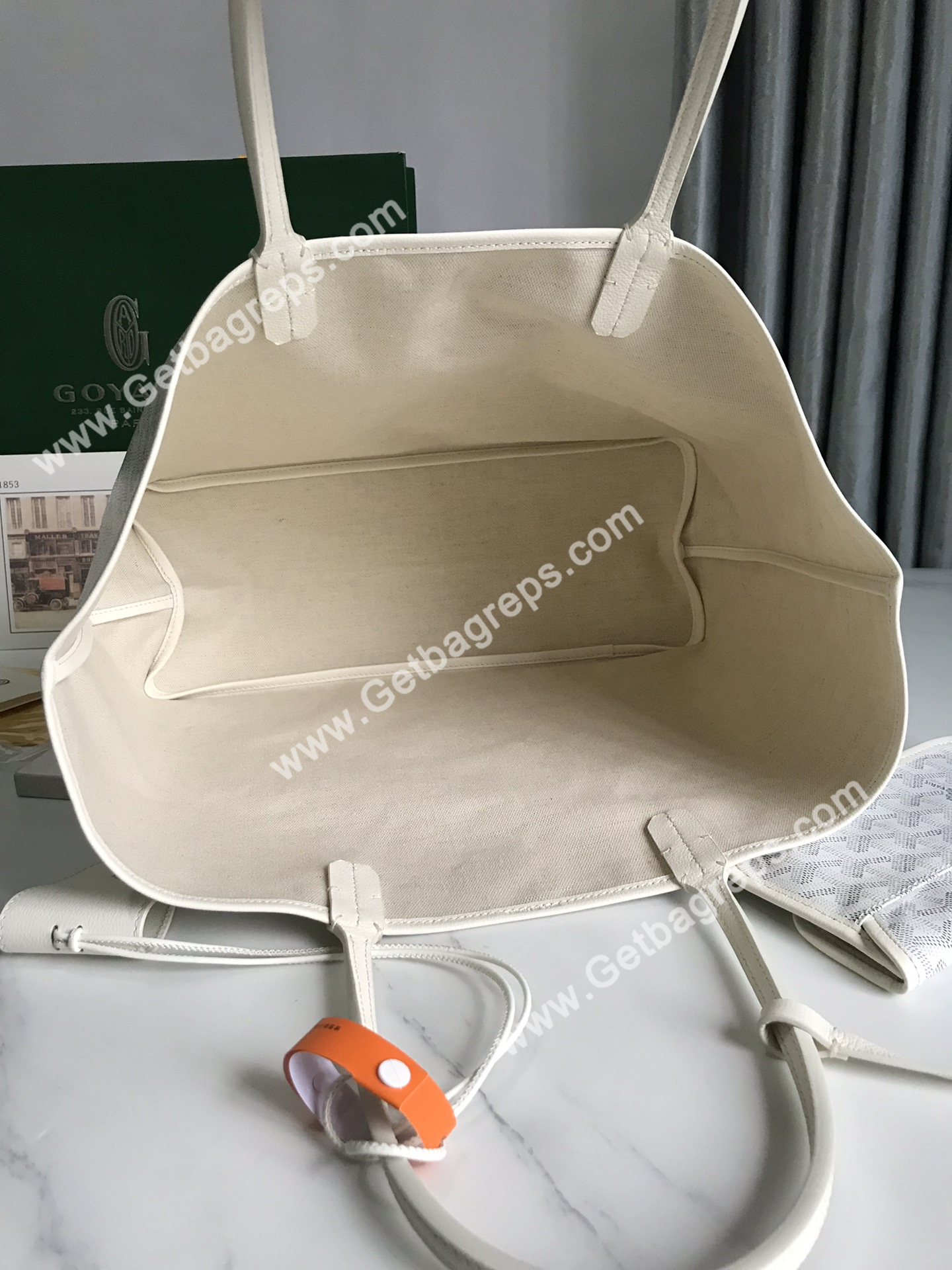 Goyard Saint Louis PM Bag White