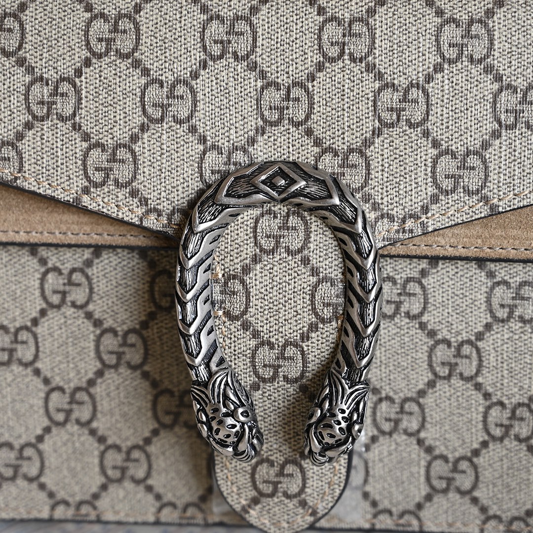 Gucci 421970 Dionysus GG Supreme Mini Bag Beige