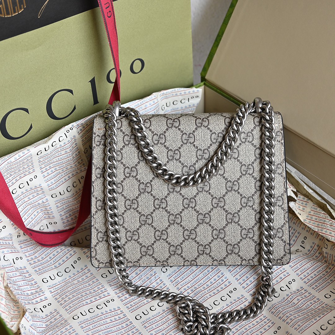 Gucci 421970 Dionysus GG Supreme Mini Bag Beige