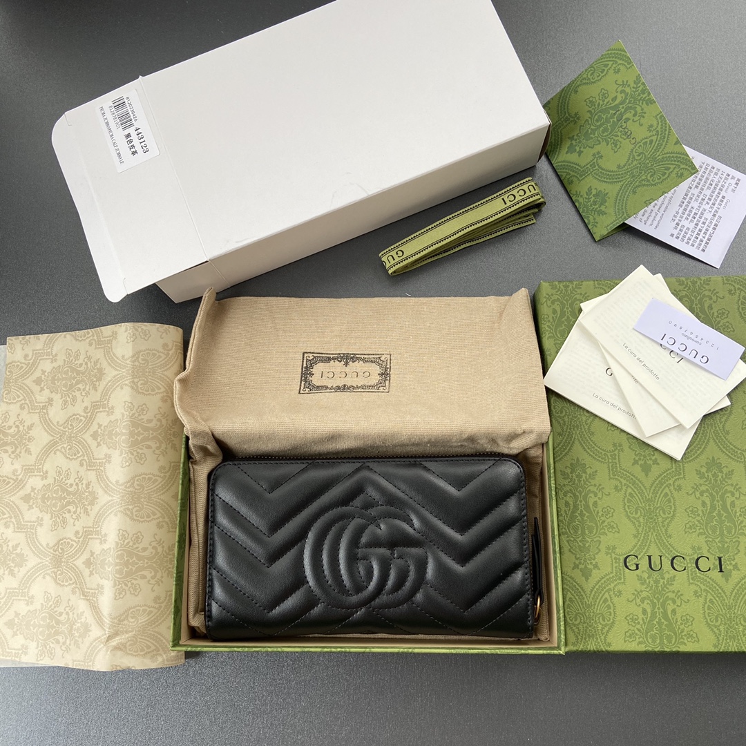 Gucci 443123 GG MARMONT ZIP AROUND Women WALLET