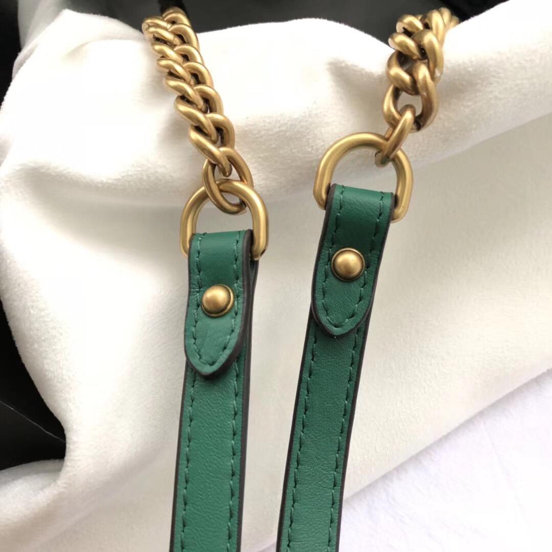 Gucci 446744 GG Marmont Matelasse Mini Bag Green