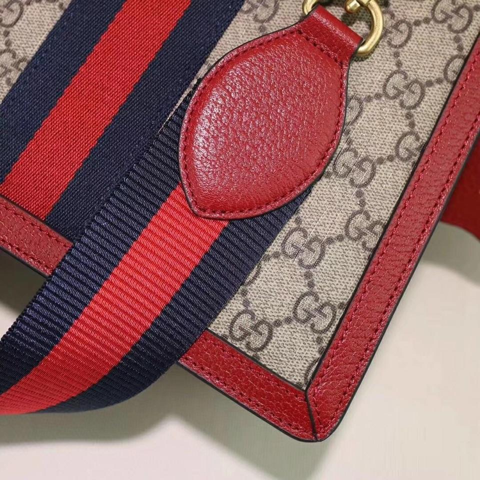 Gucci 476541 Queen Margaret GG Small Top Handle Bag Red