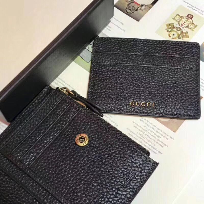 Gucci 498094 Women Animalier Continental Wallet Black Leather