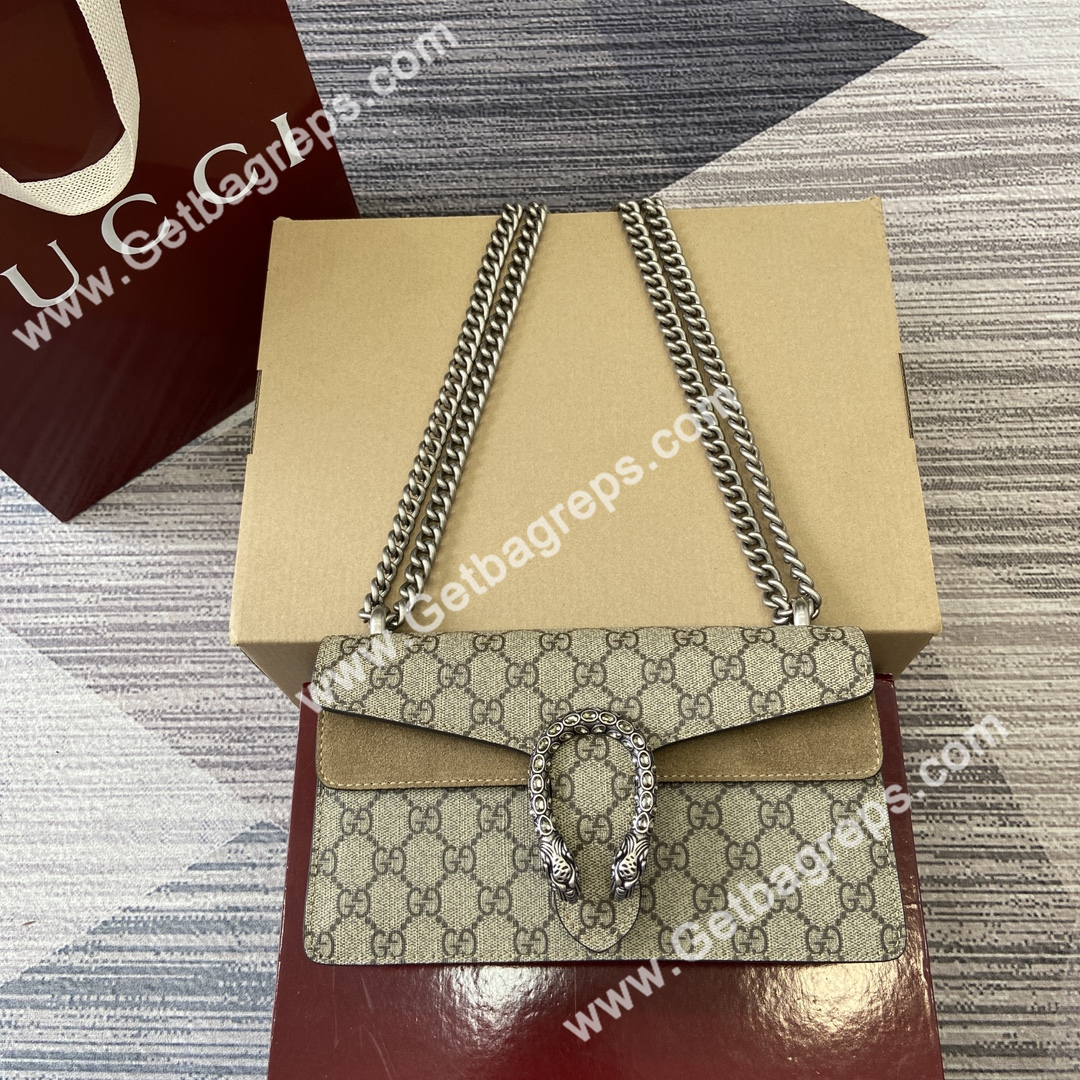Gucci 499623 Dionysus Medium Shoulder Bag Beige