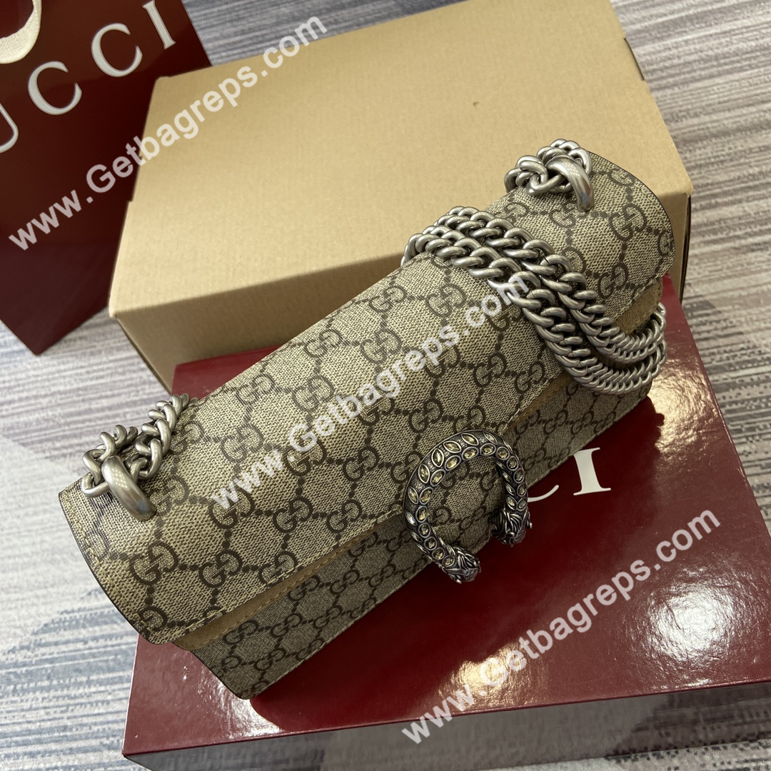Gucci 499623 Dionysus Medium Shoulder Bag Beige