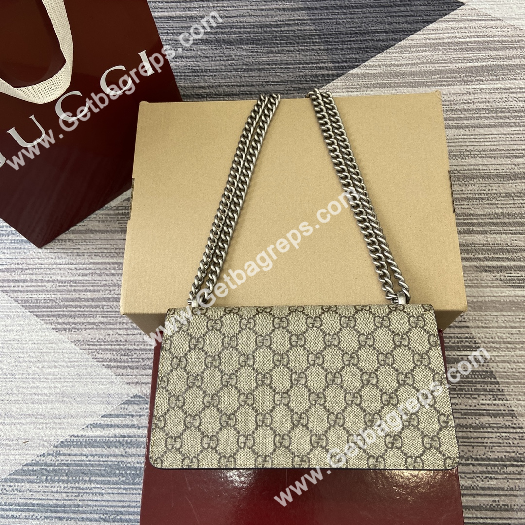 Gucci 499623 Dionysus Medium Shoulder Bag Beige