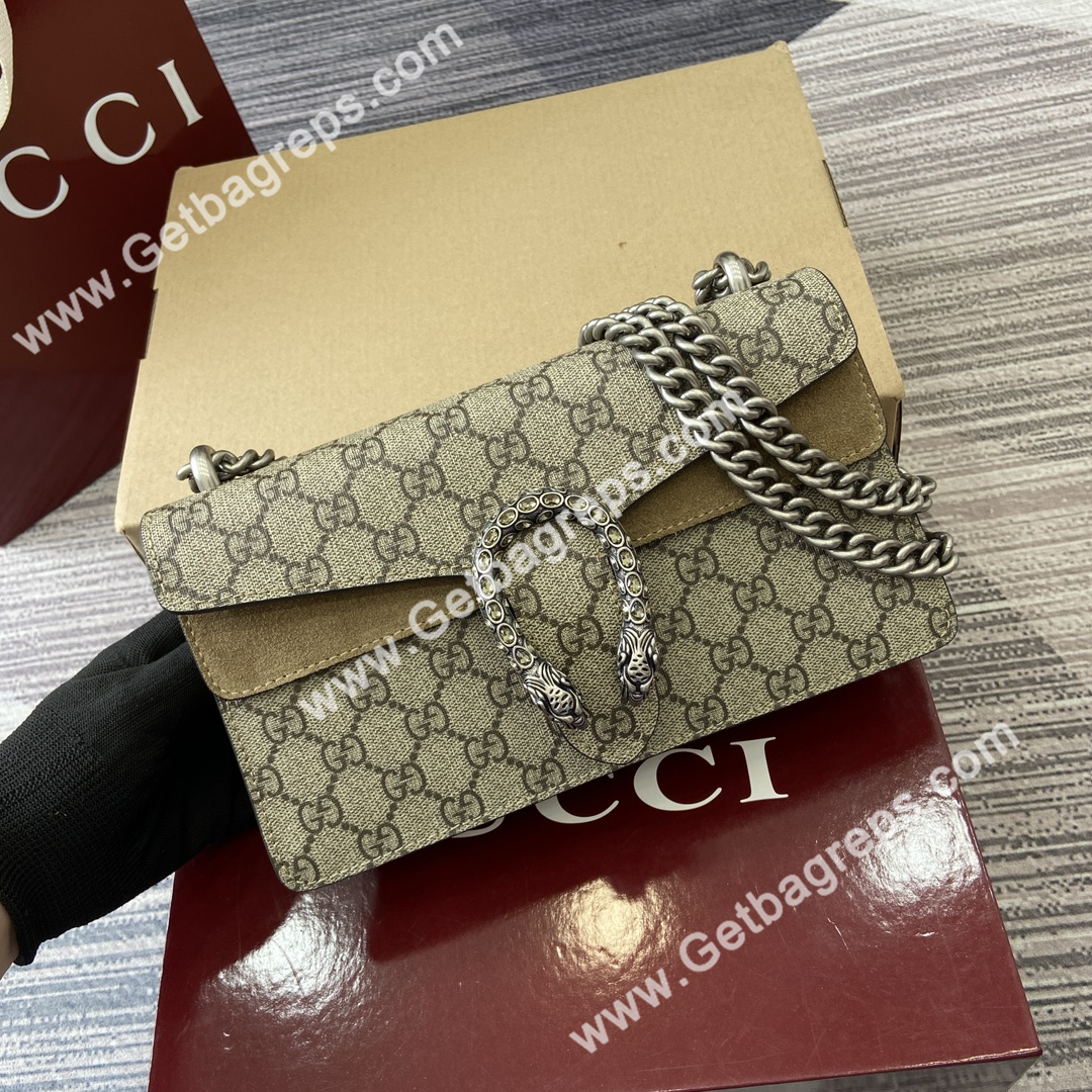 Gucci 499623 Dionysus Medium Shoulder Bag Beige