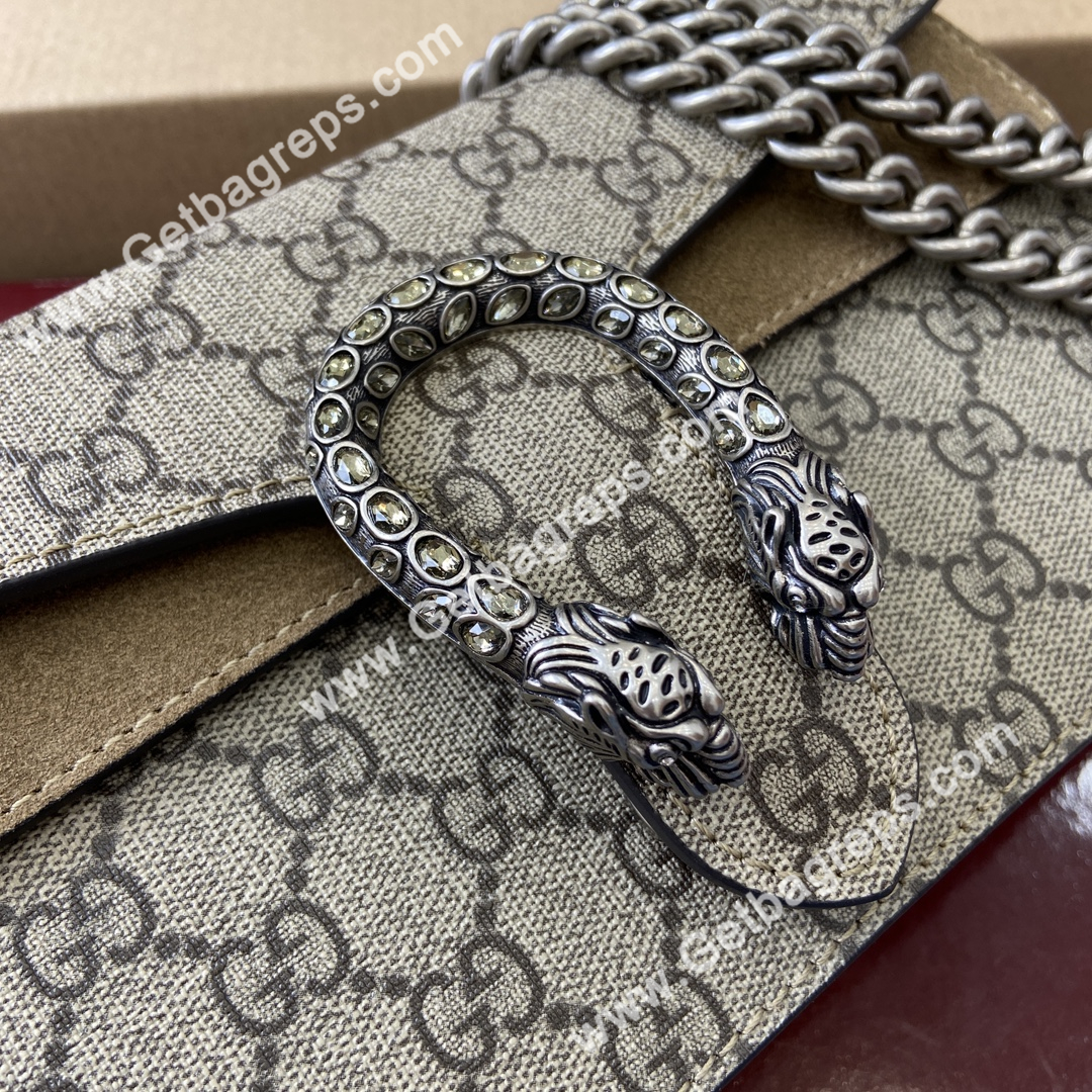Gucci 499623 Dionysus Medium Shoulder Bag Beige