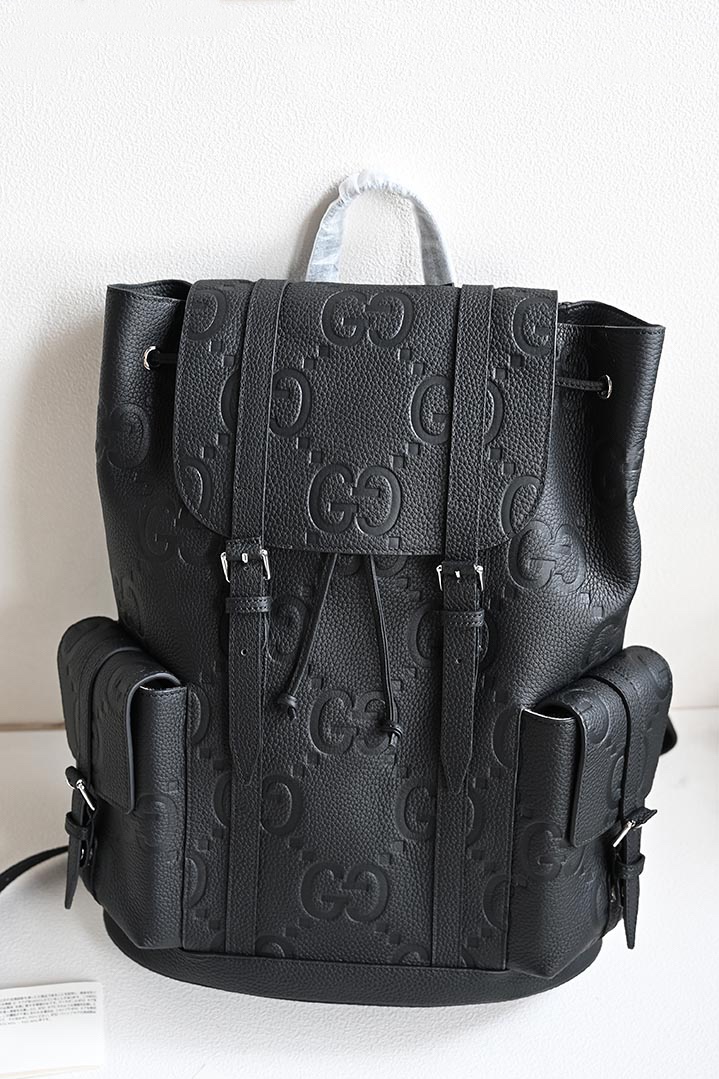 Gucci 625770 Medium Jumbo GG Leather Backpack