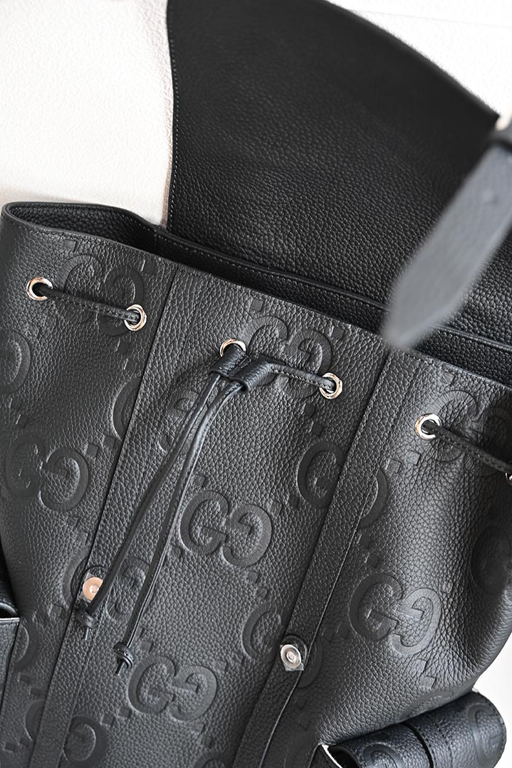 Gucci 625770 Medium Jumbo GG Leather Backpack