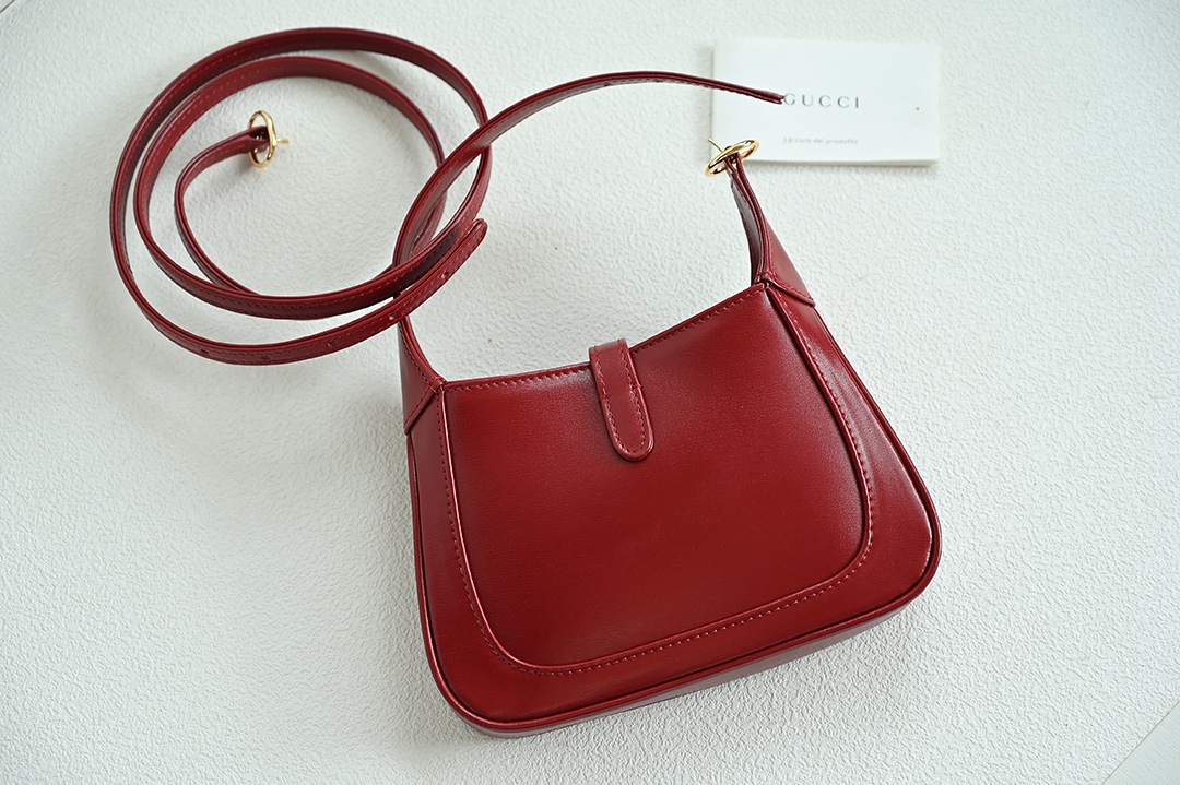 Gucci 637092 JACKIE 1961 Mini Shoulder Bag Red