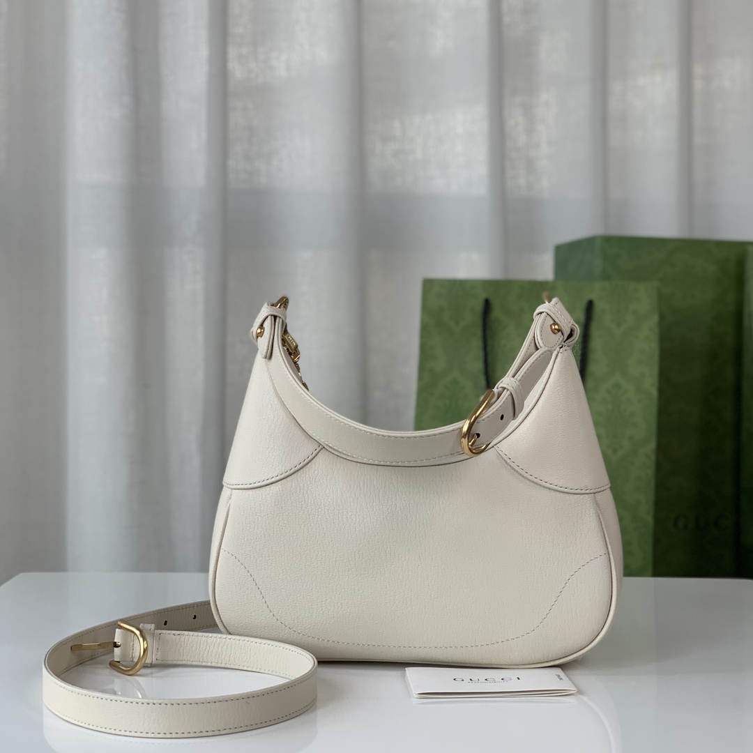 Gucci 731817 Aphrodite Small Shoulder Bag White Leahter