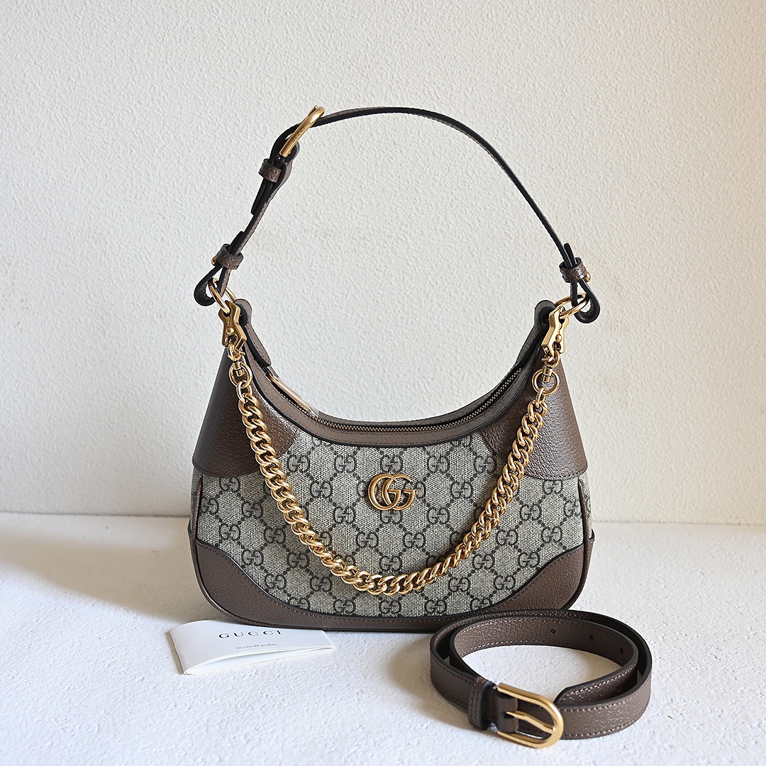 Gucci 731837 Aphrodite Small Shoulder Bag GG Supreme Canvas