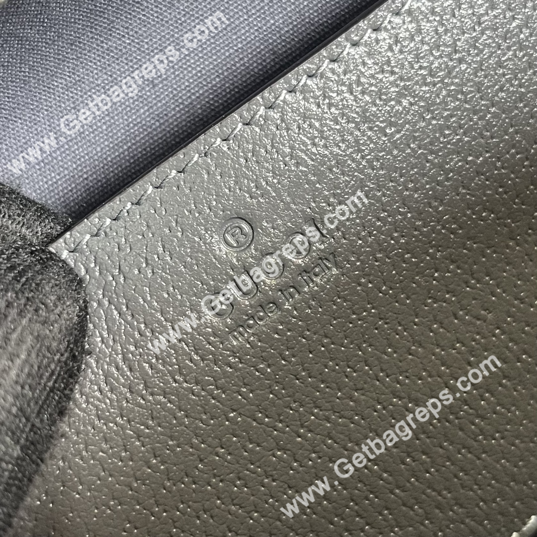 Gucci 739392 Ophidia Small Crossbodybag Gray and ebony GG Supeme Canvas