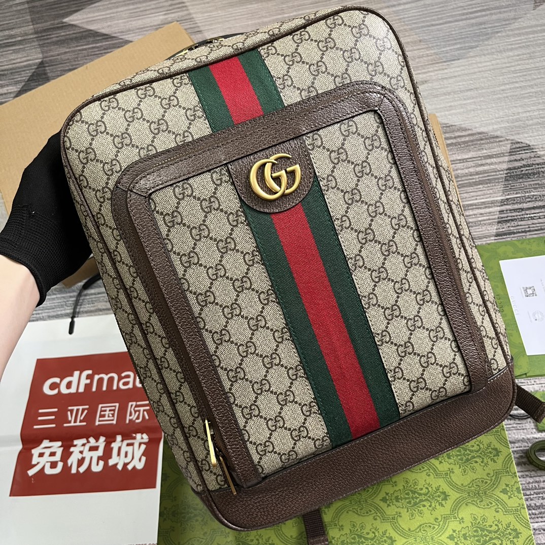 Gucci 745718 Mittelgrosser Ophidia GG rucksac Beige GG Supreme-Canvas