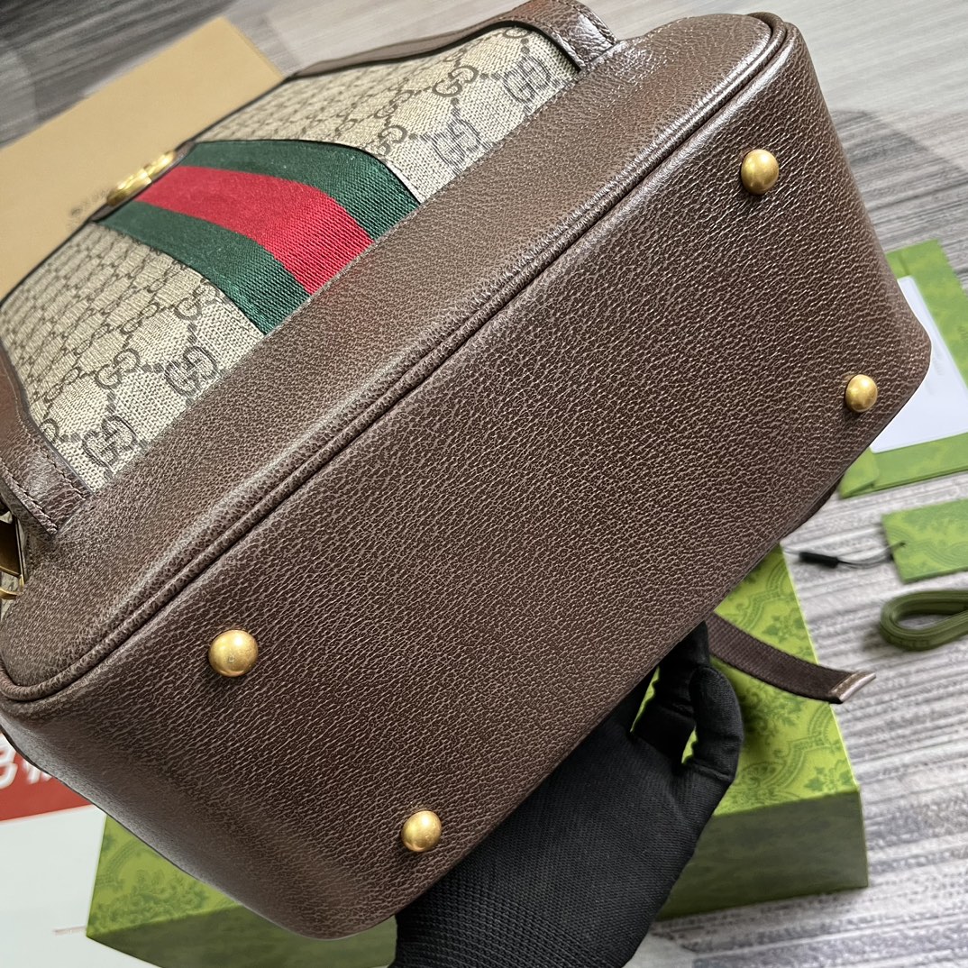 Gucci 745718 Mittelgrosser Ophidia GG rucksac Beige GG Supreme-Canvas