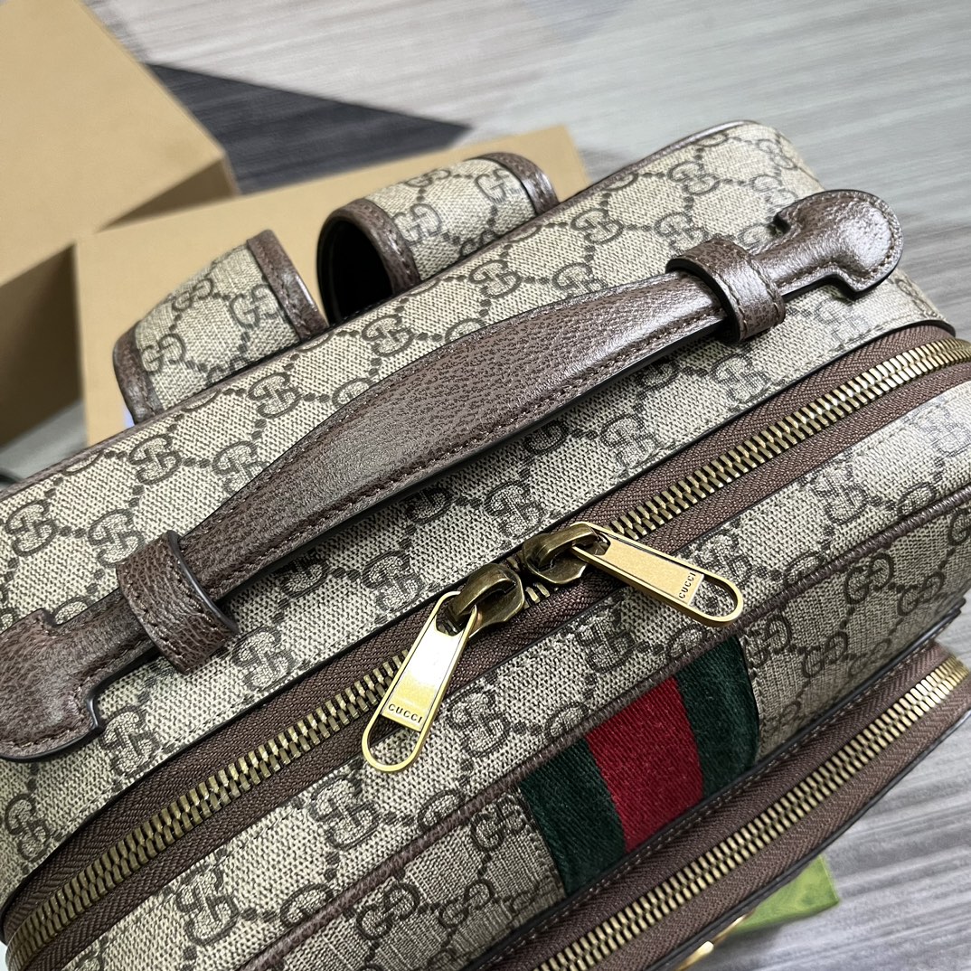 Gucci 745718 Mittelgrosser Ophidia GG rucksac Beige GG Supreme-Canvas