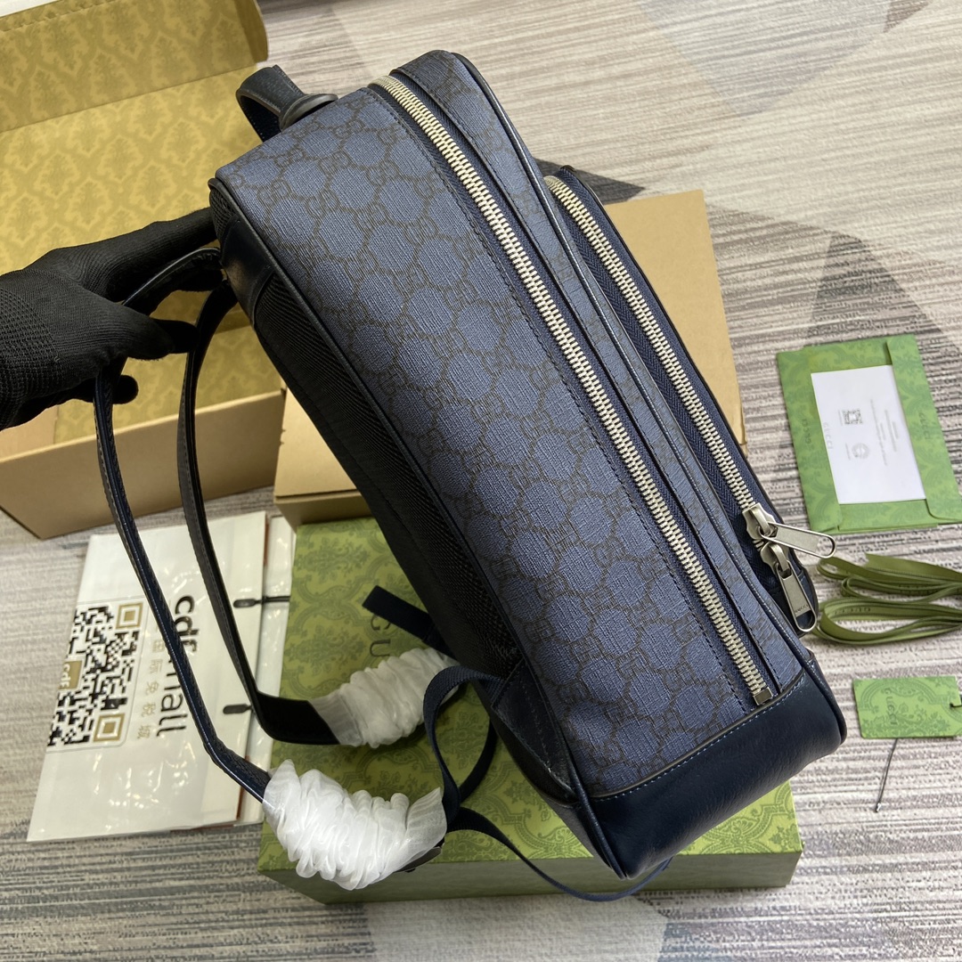 Gucci 745718 Mittelgrosser Ophidia GG rucksac Blue GG Supreme-Canvas