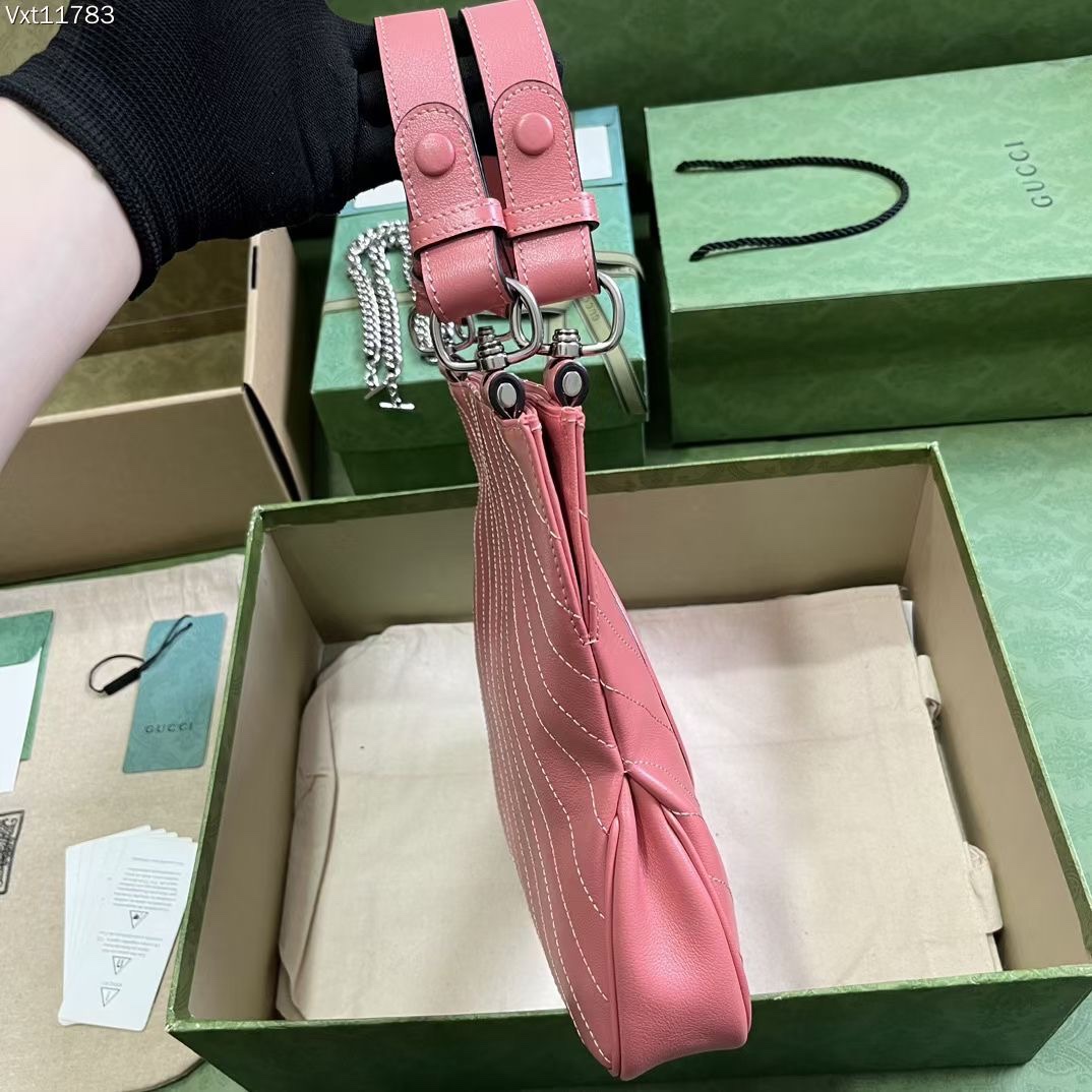 Gucci 751518 Blondie Small Tote Bag Pink Leather