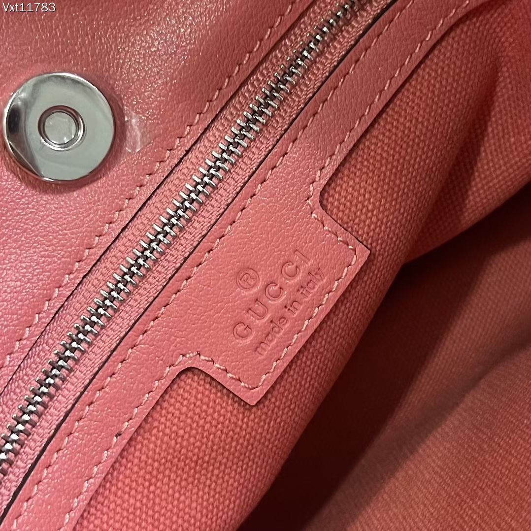 Gucci 751518 Blondie Small Tote Bag Pink Leather