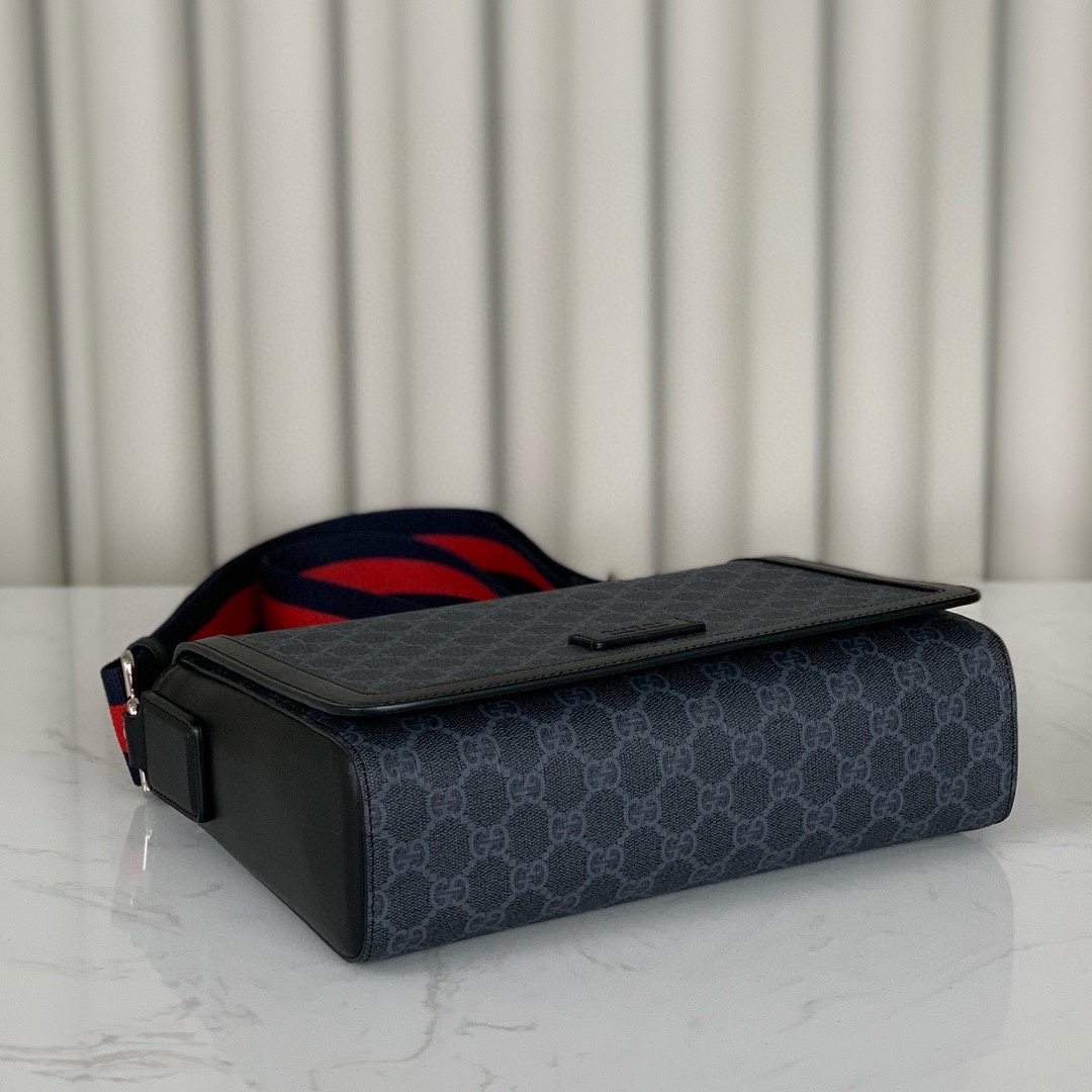 Gucci 771167 GG Black Mini Bag Supreme Canvas